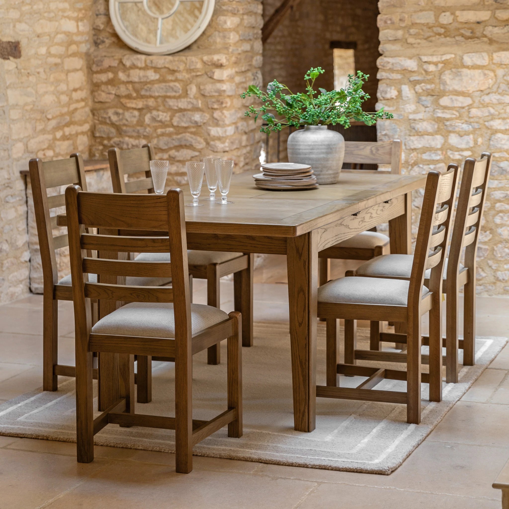 Set of 2 Hartbourne Natural Wood Dining Chairs