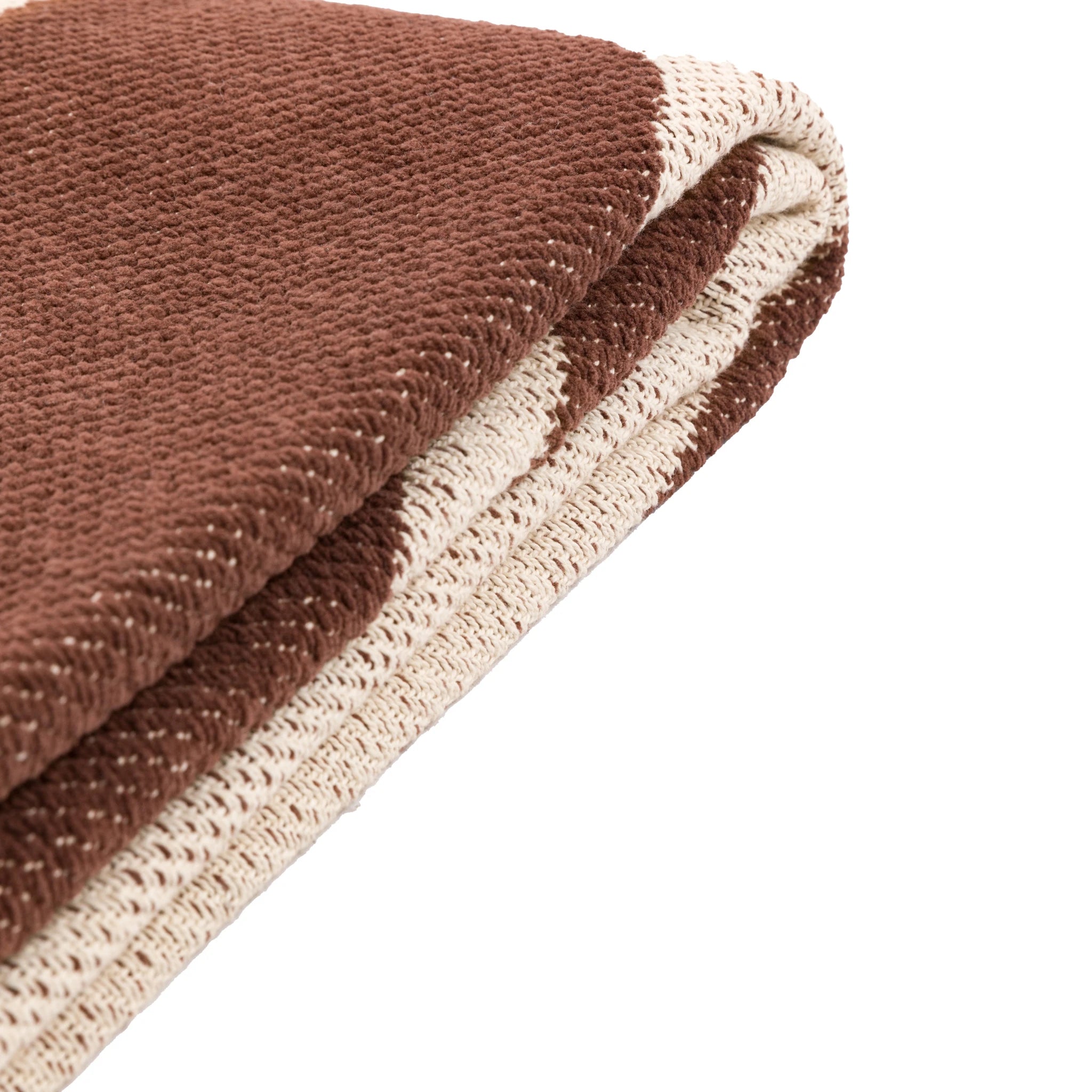Marella Abstract Chocolate Brown Cotton Throw