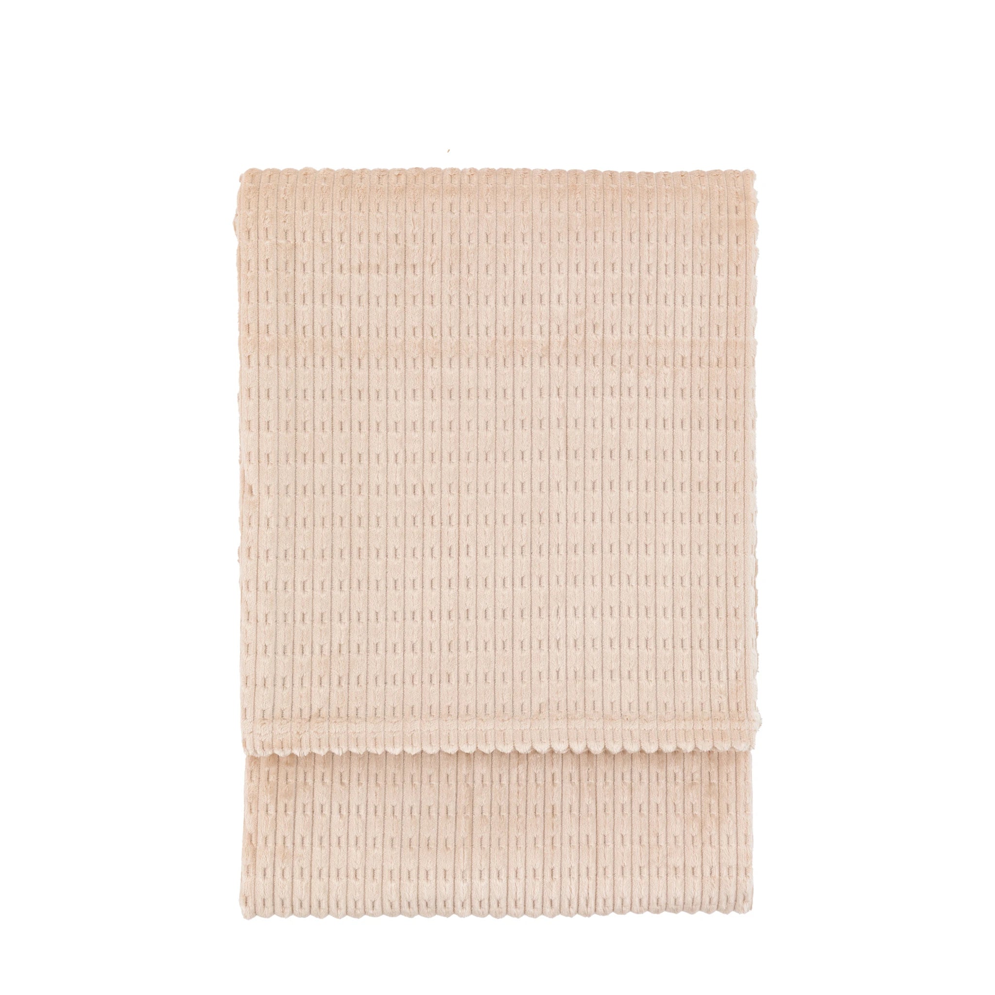 Velluna Flannel Taupe Throw