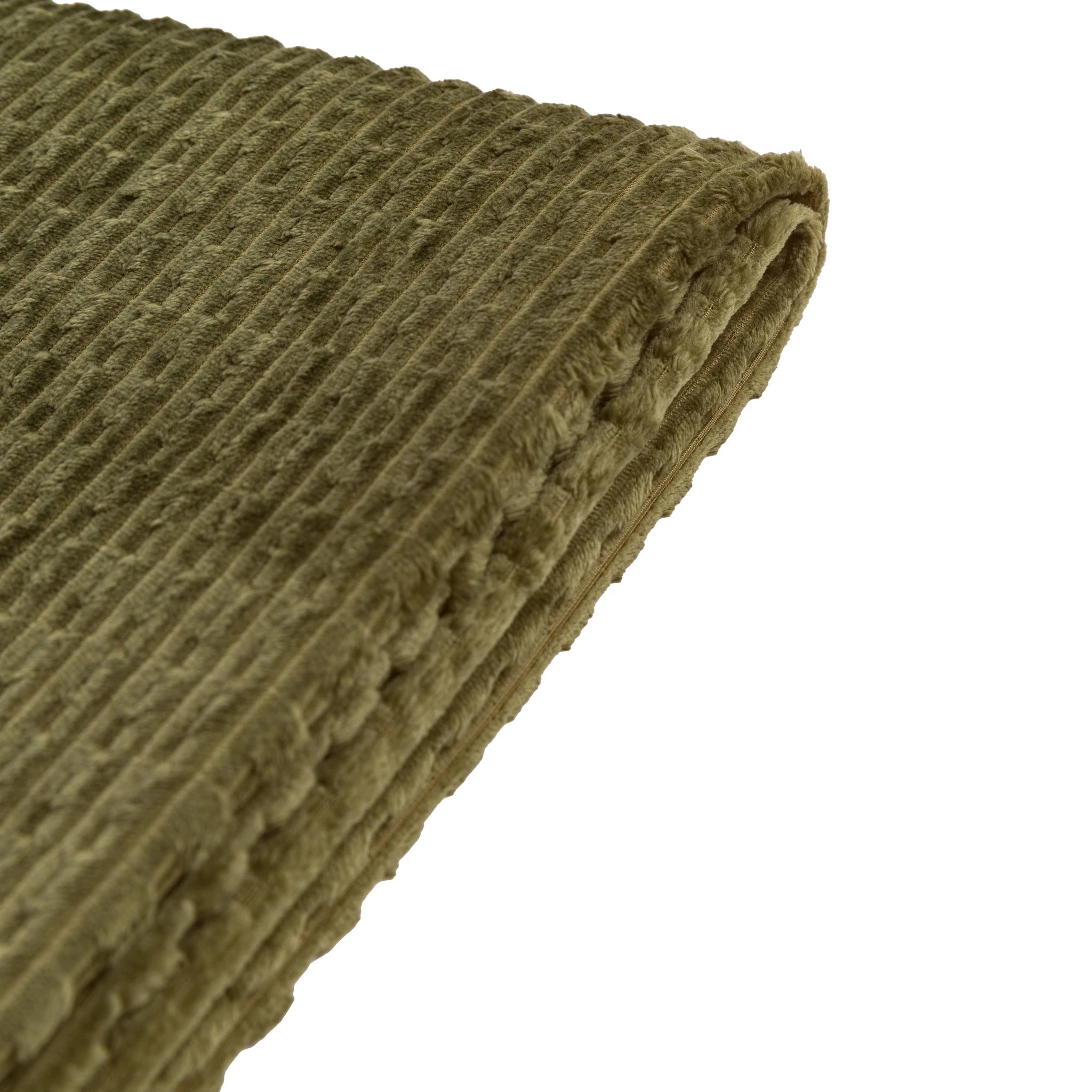 Velluna Flannel Olive Green Throw