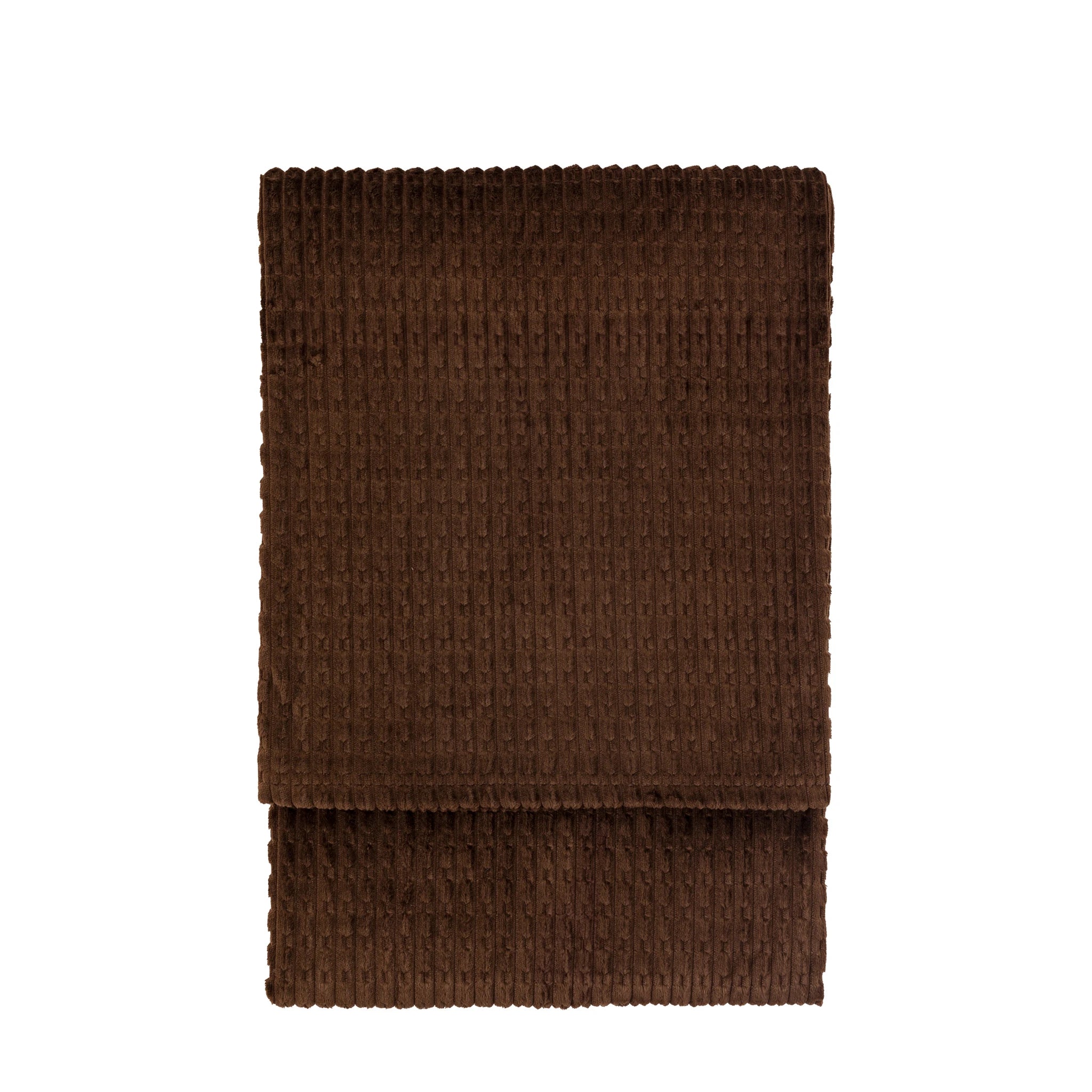 Velluna Flannel Chocolate Brown Throw