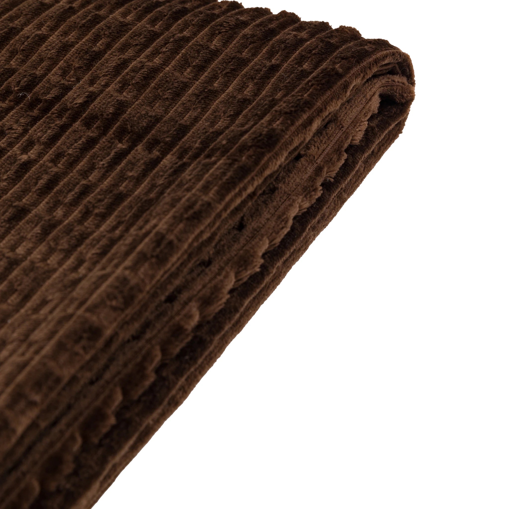 Velluna Flannel Chocolate Brown Throw