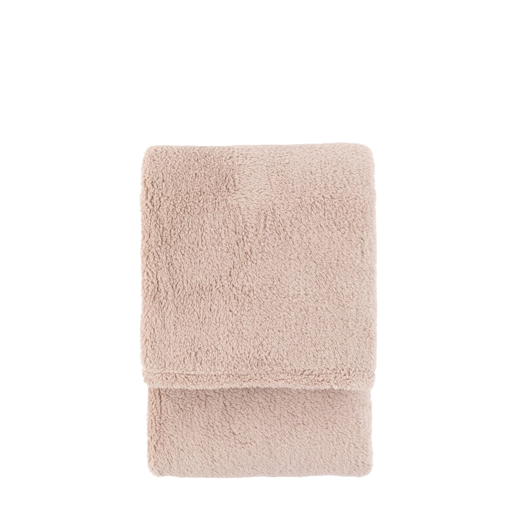 Cudella Teddy Fleece Taupe Throw