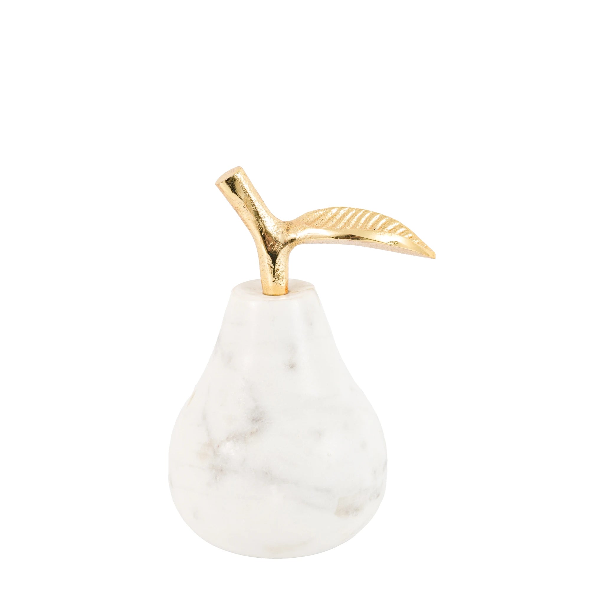 Carrina White Marble Pear Ornament