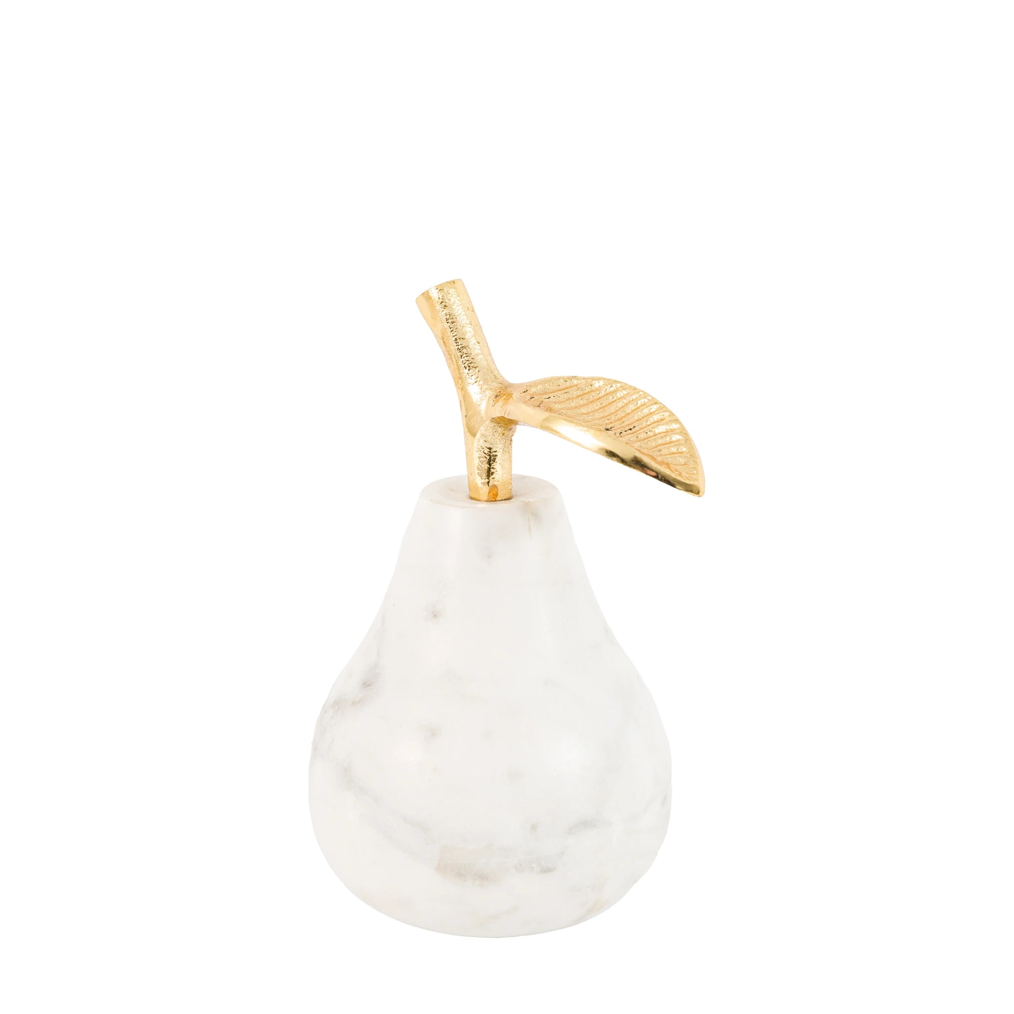 Carrina White Marble Pear Ornament