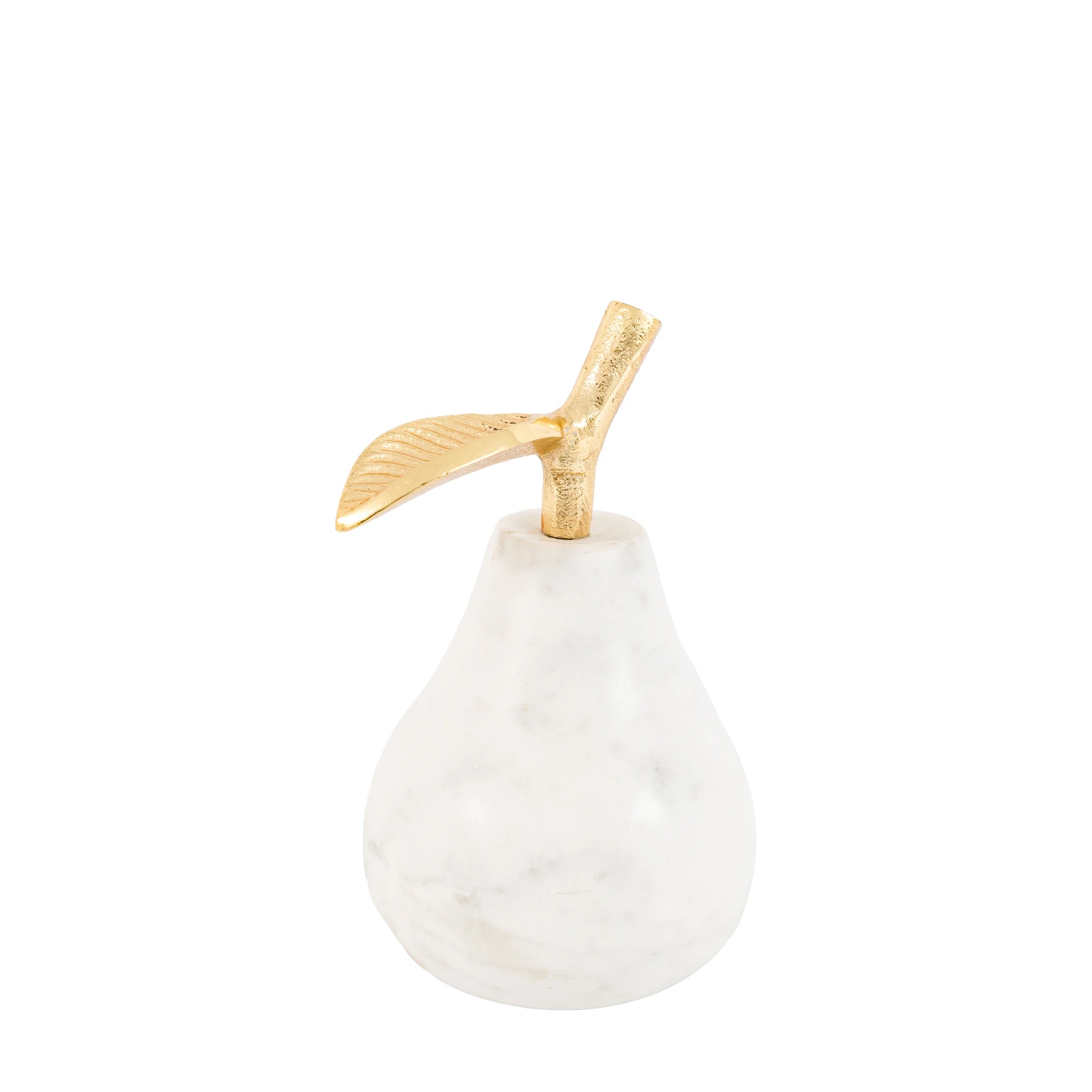 Carrina White Marble Pear Ornament