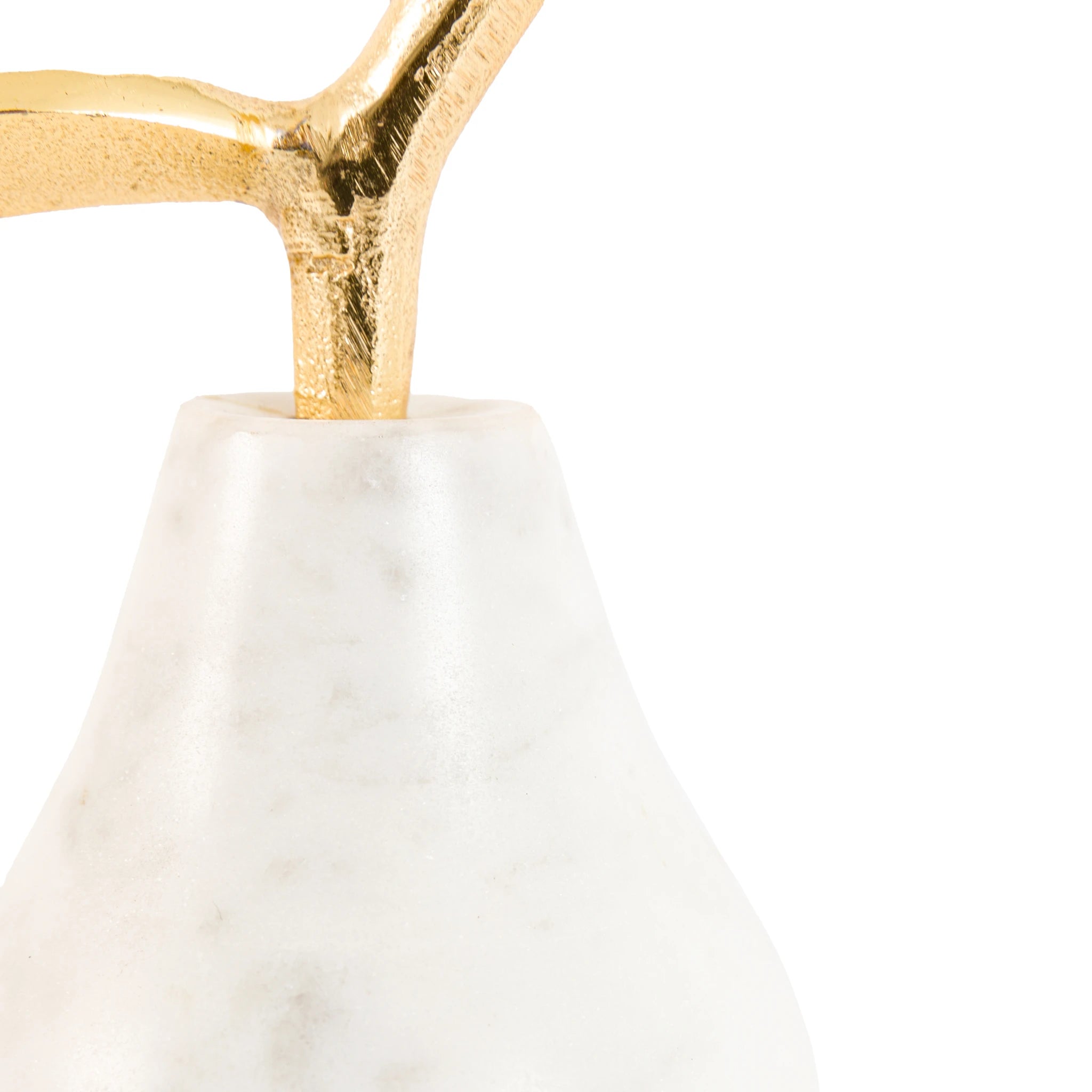 Carrina White Marble Pear Ornament