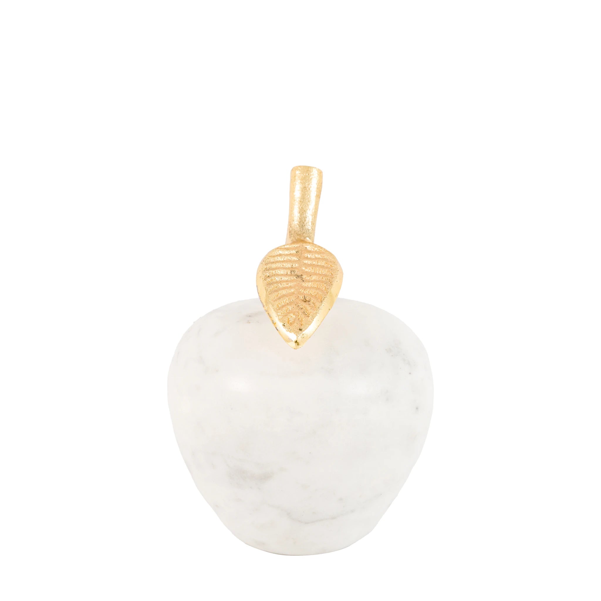 Carrina White Marble Apple Ornament