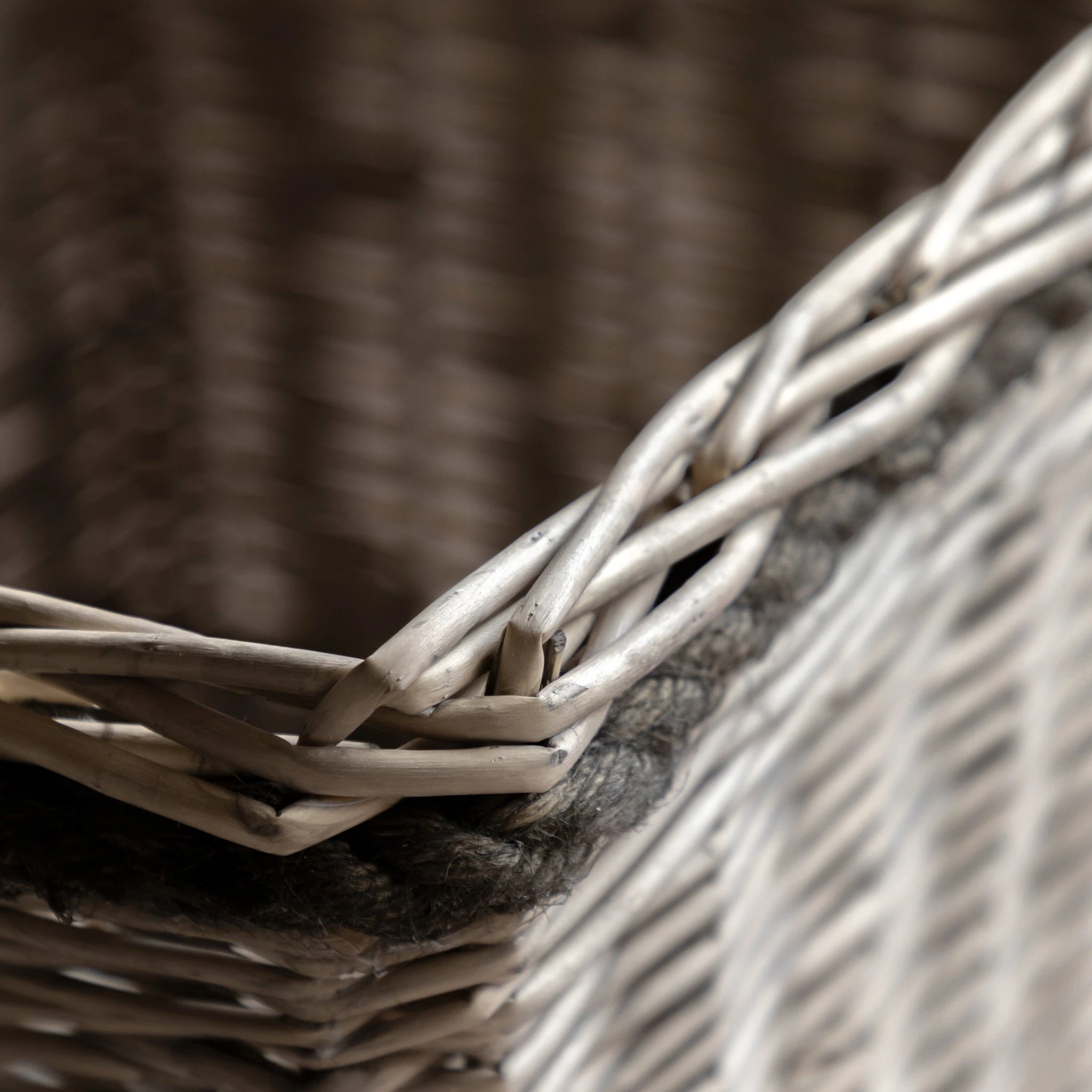 Set of 3 Alderpoint Woven Log Natural Baskets