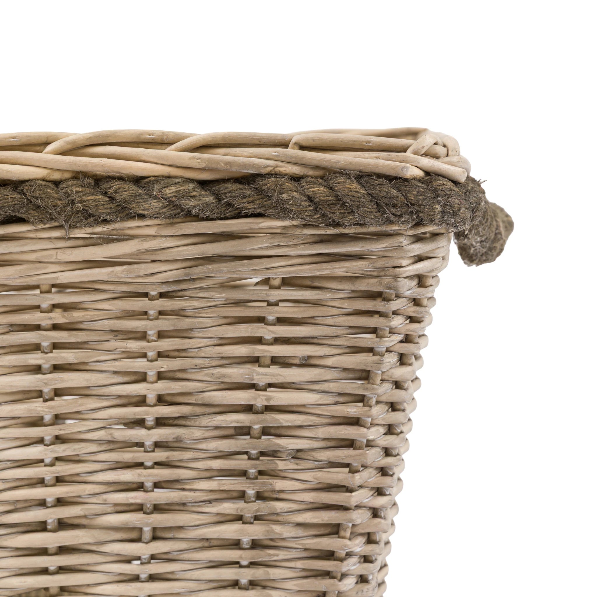Set of 3 Alderpoint Woven Log Natural Baskets