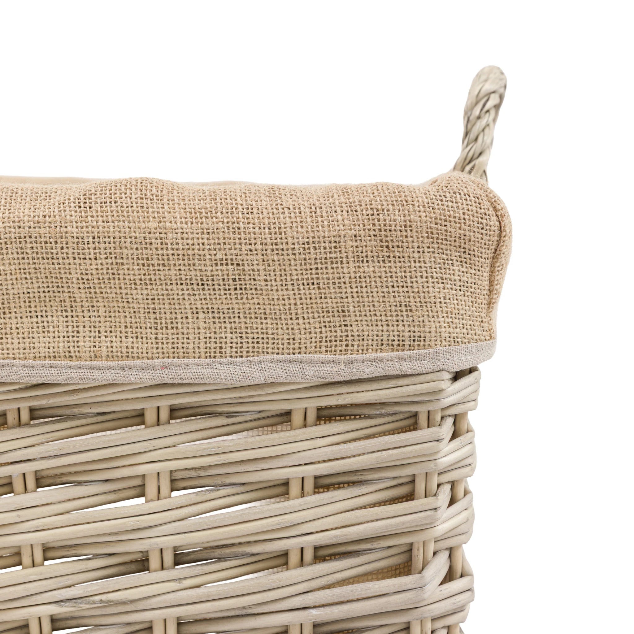 Set of 3 Amberridge Square Lined Natural Baskets