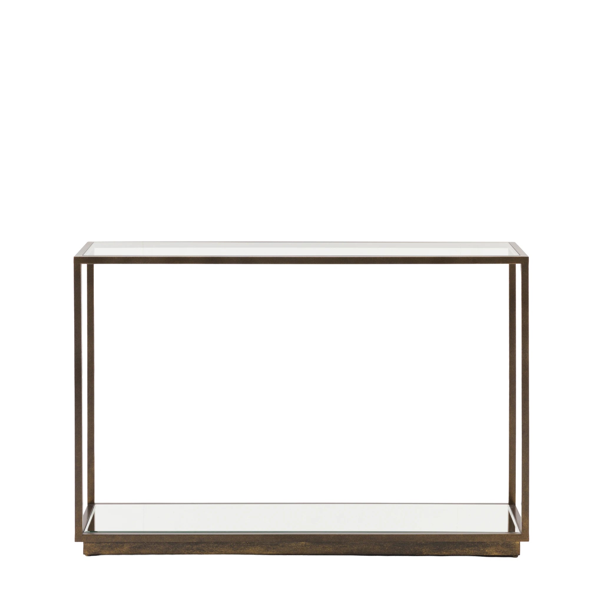 Ventura Bronze & Glass Console Table
