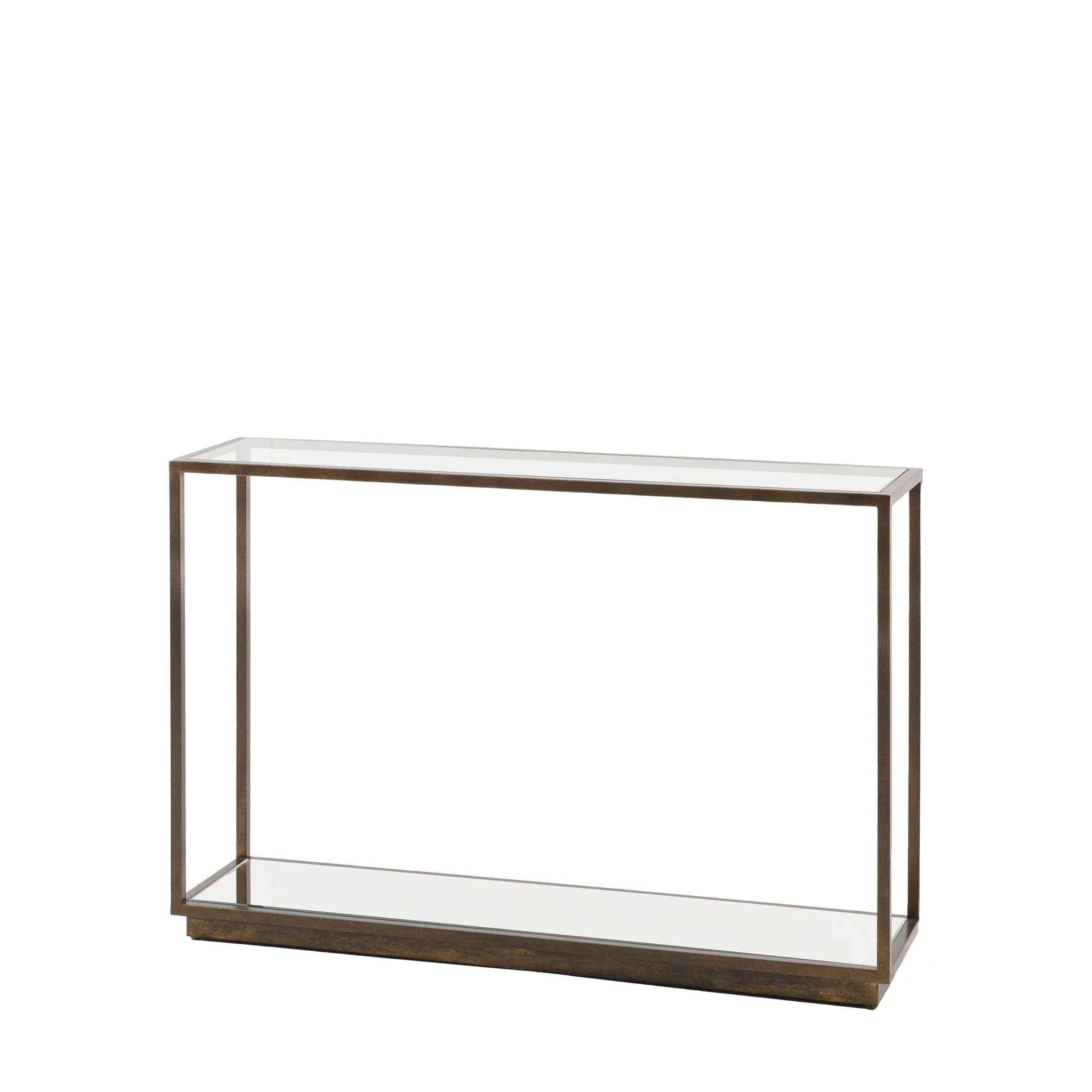 Ventura Bronze & Glass Console Table