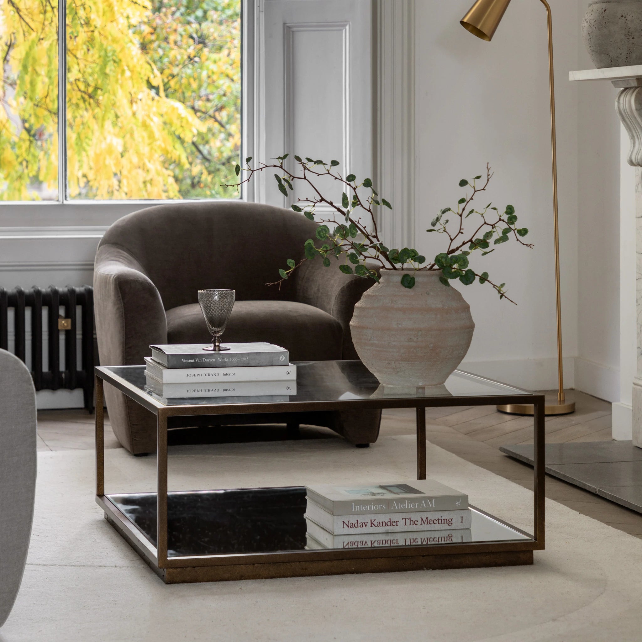 Ventura Bronze & Glass Coffee Table