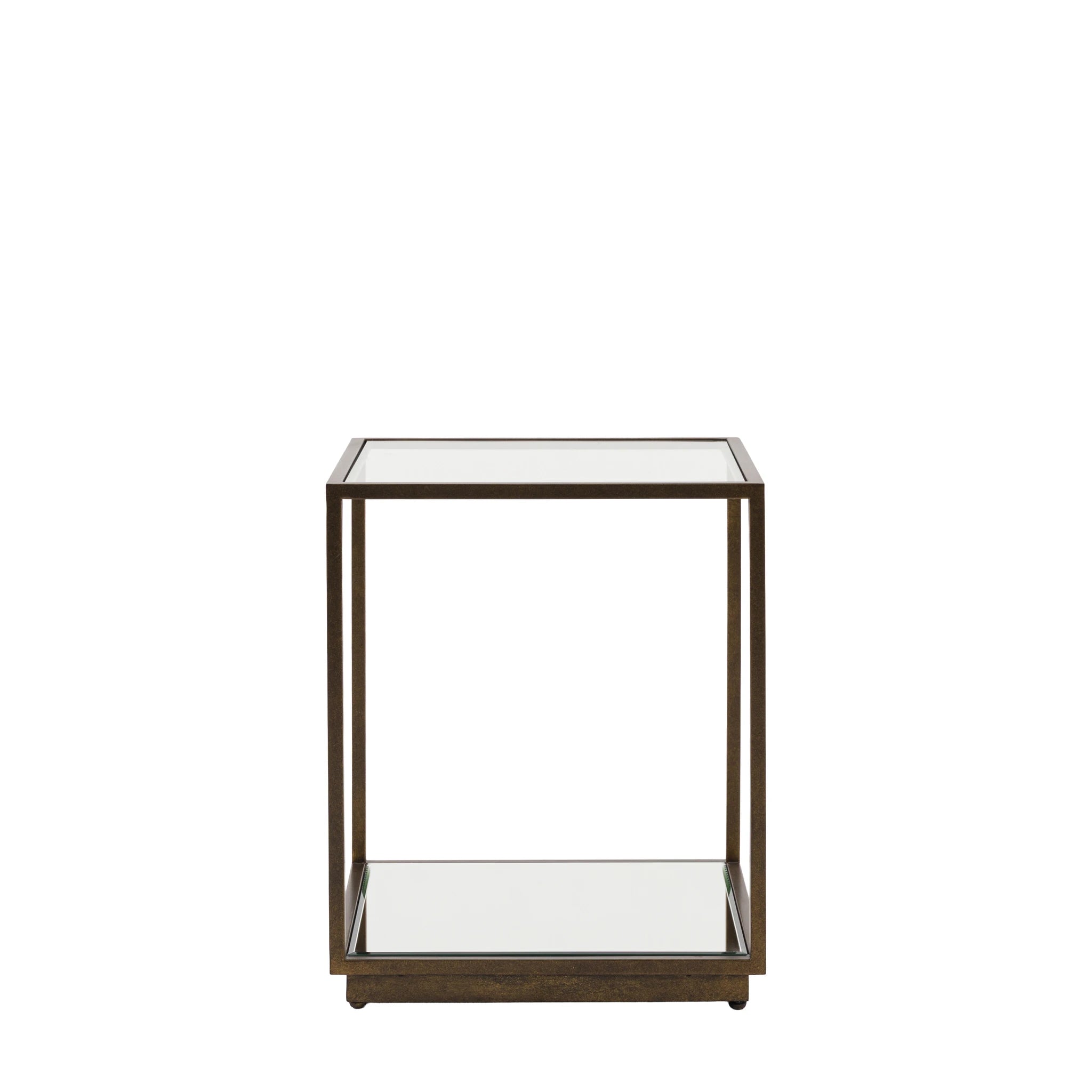 Ventura Bronze & Glass Side Table