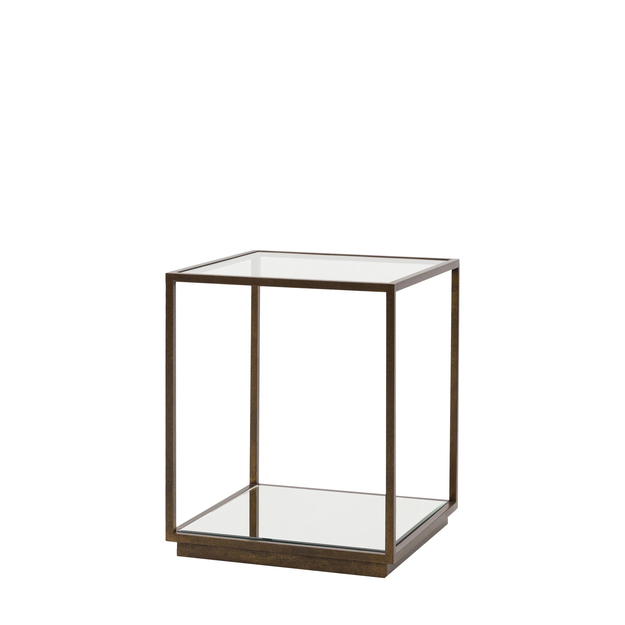 Ventura Bronze & Glass Side Table