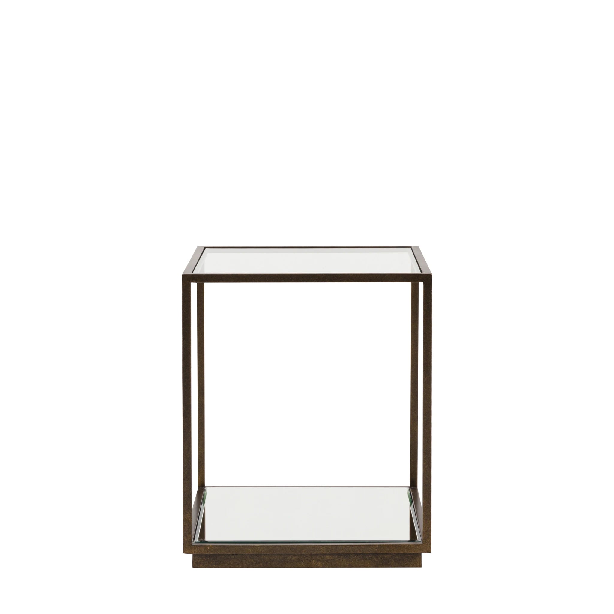 Ventura Bronze & Glass Side Table