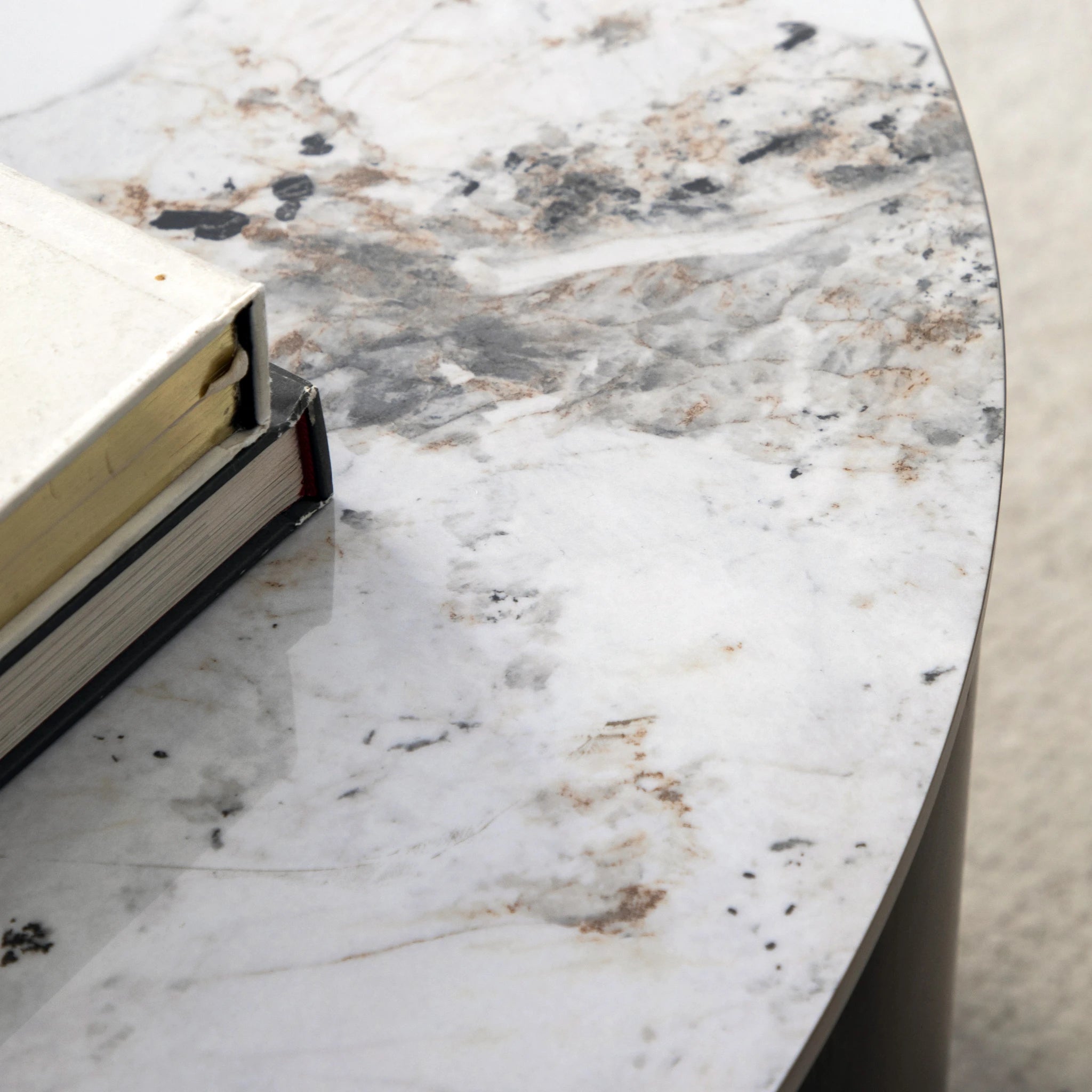 Everett Black & White Marble Coffee Table