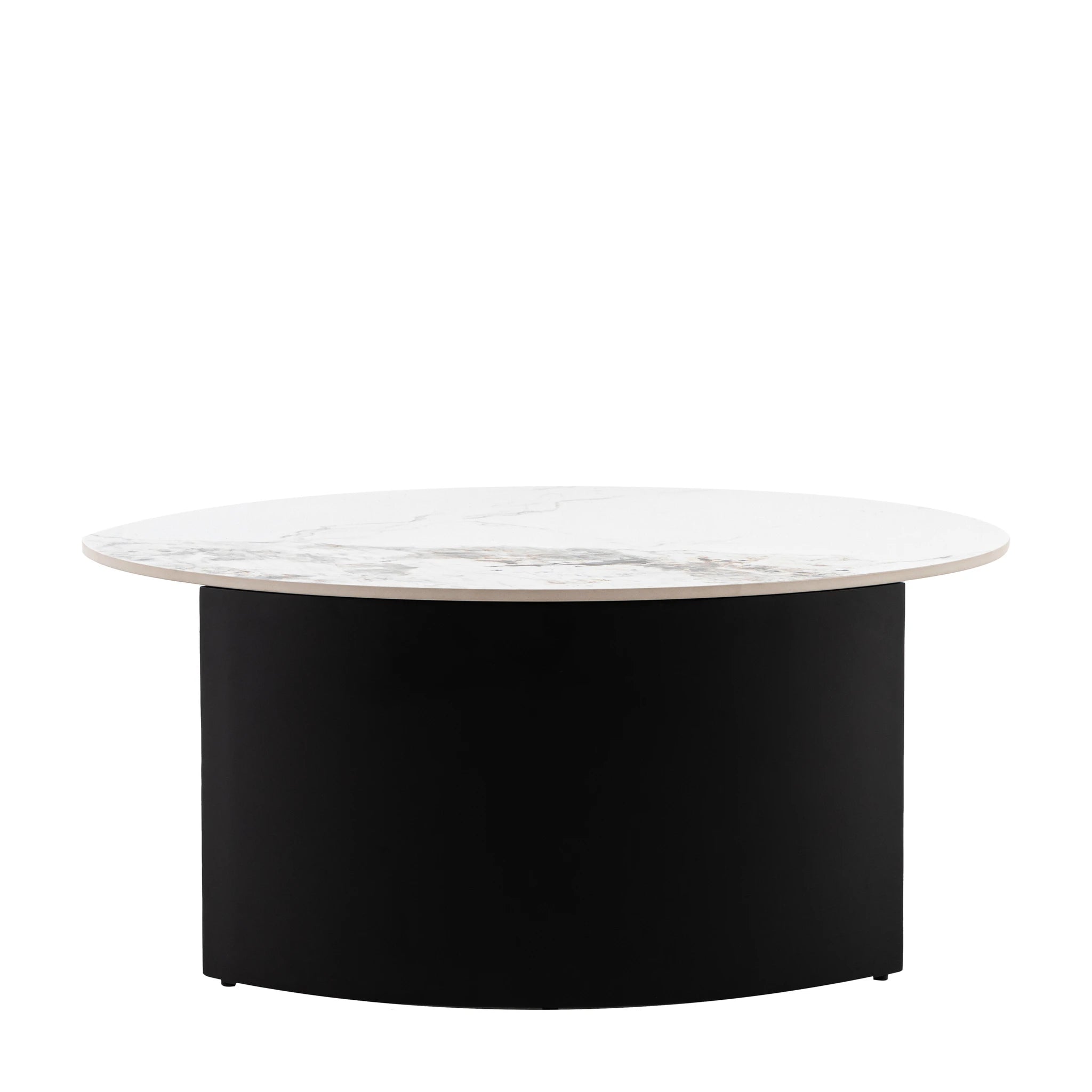 Everett Black & White Marble Coffee Table
