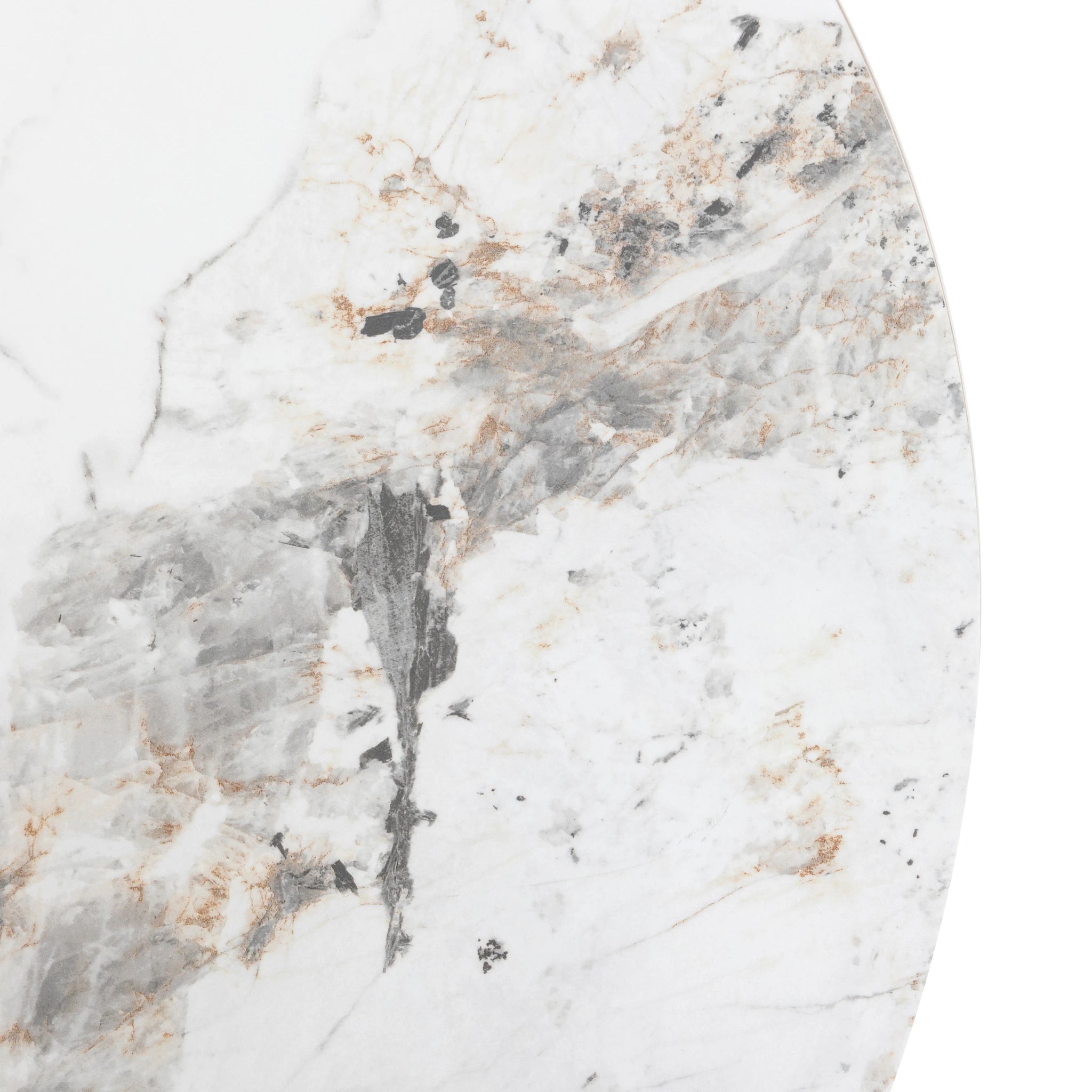 Everett Black & White Marble Coffee Table