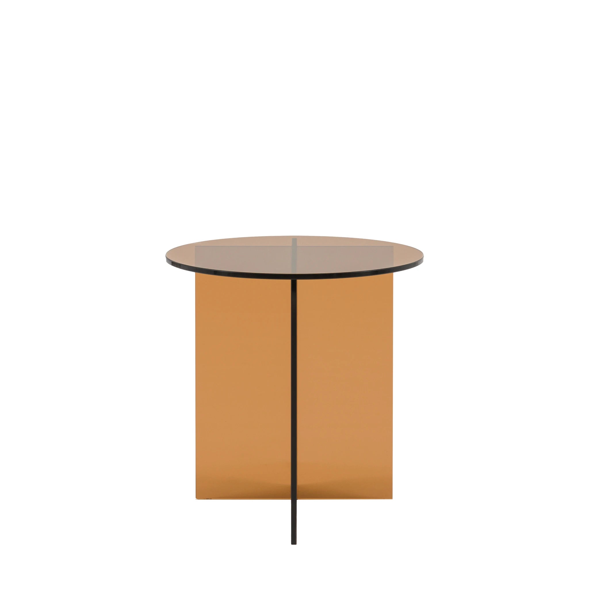 Vetrano Bronze Glass Side Table