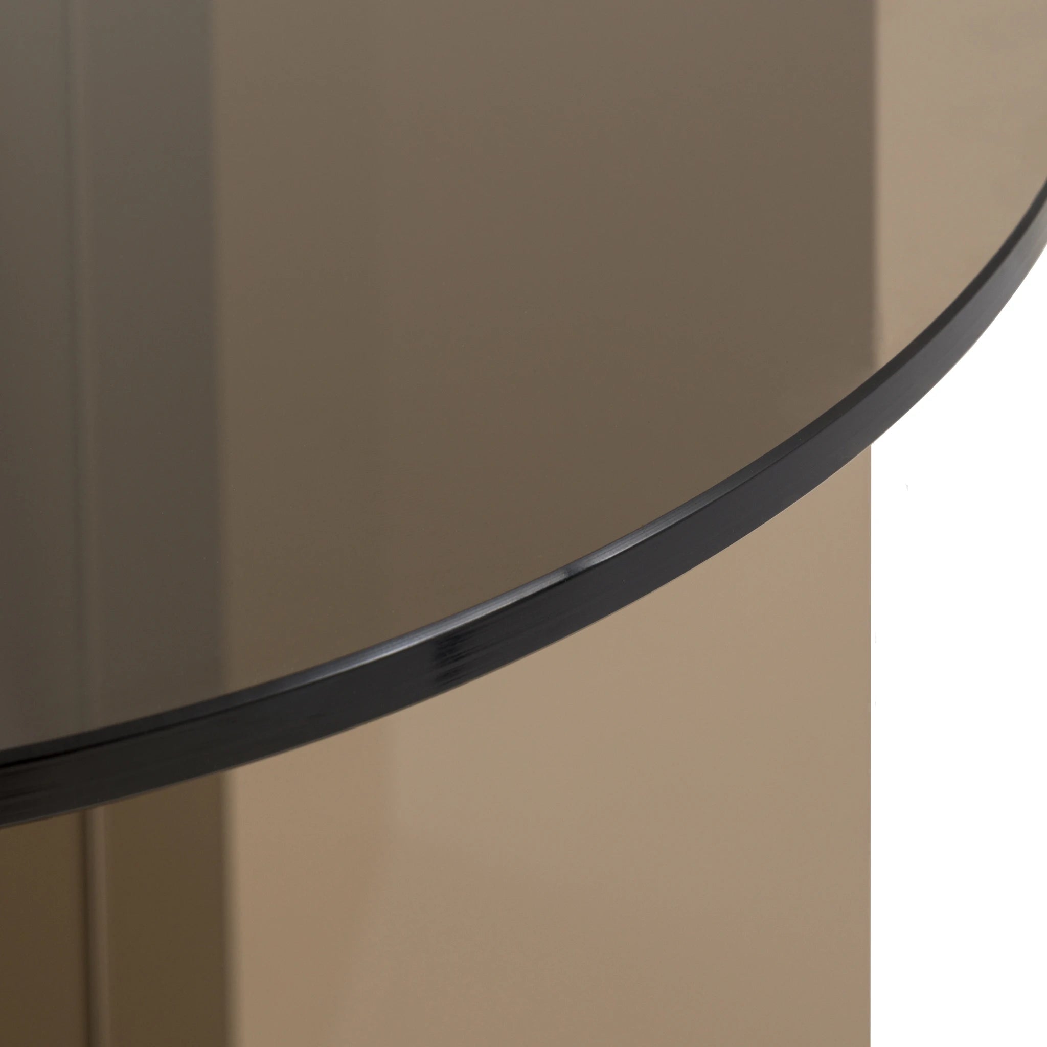 Vetrano Charcoal Glass Side Table