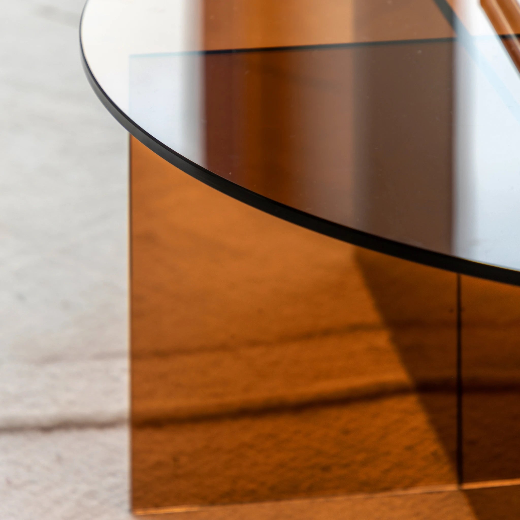 Vetrano Bronze Glass Coffee Table