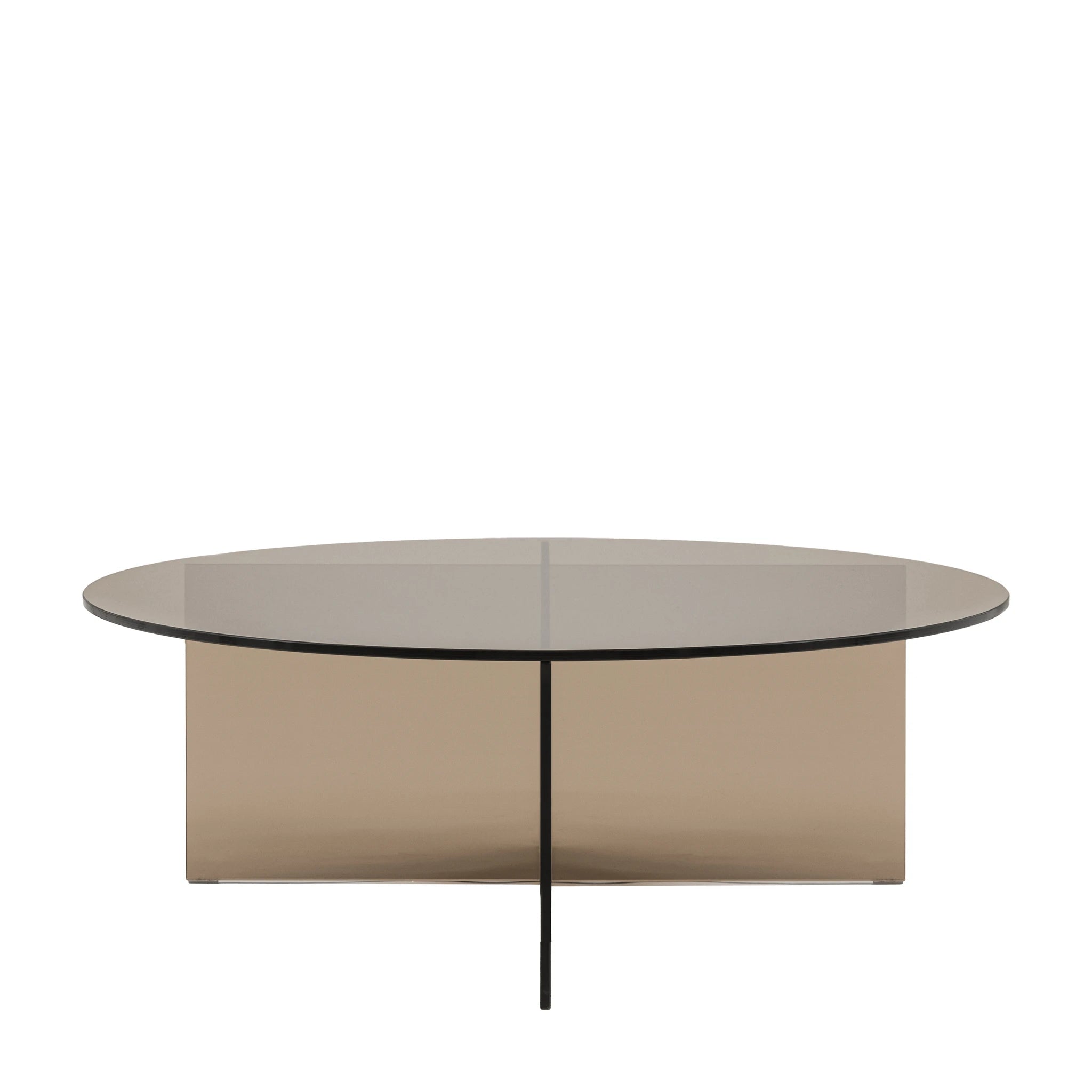 Vetrano Charcoal Glass Coffee Table