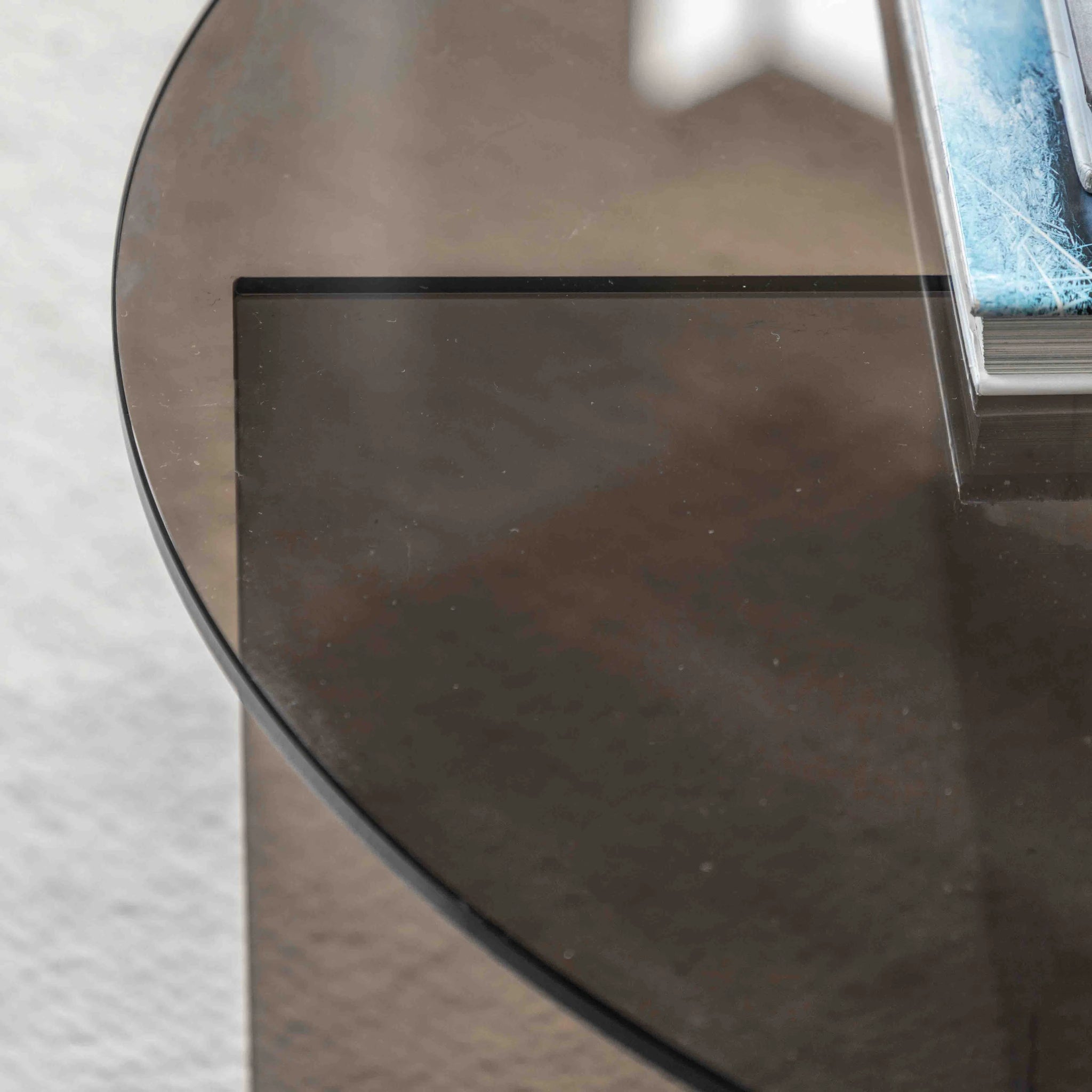 Vetrano Charcoal Glass Coffee Table