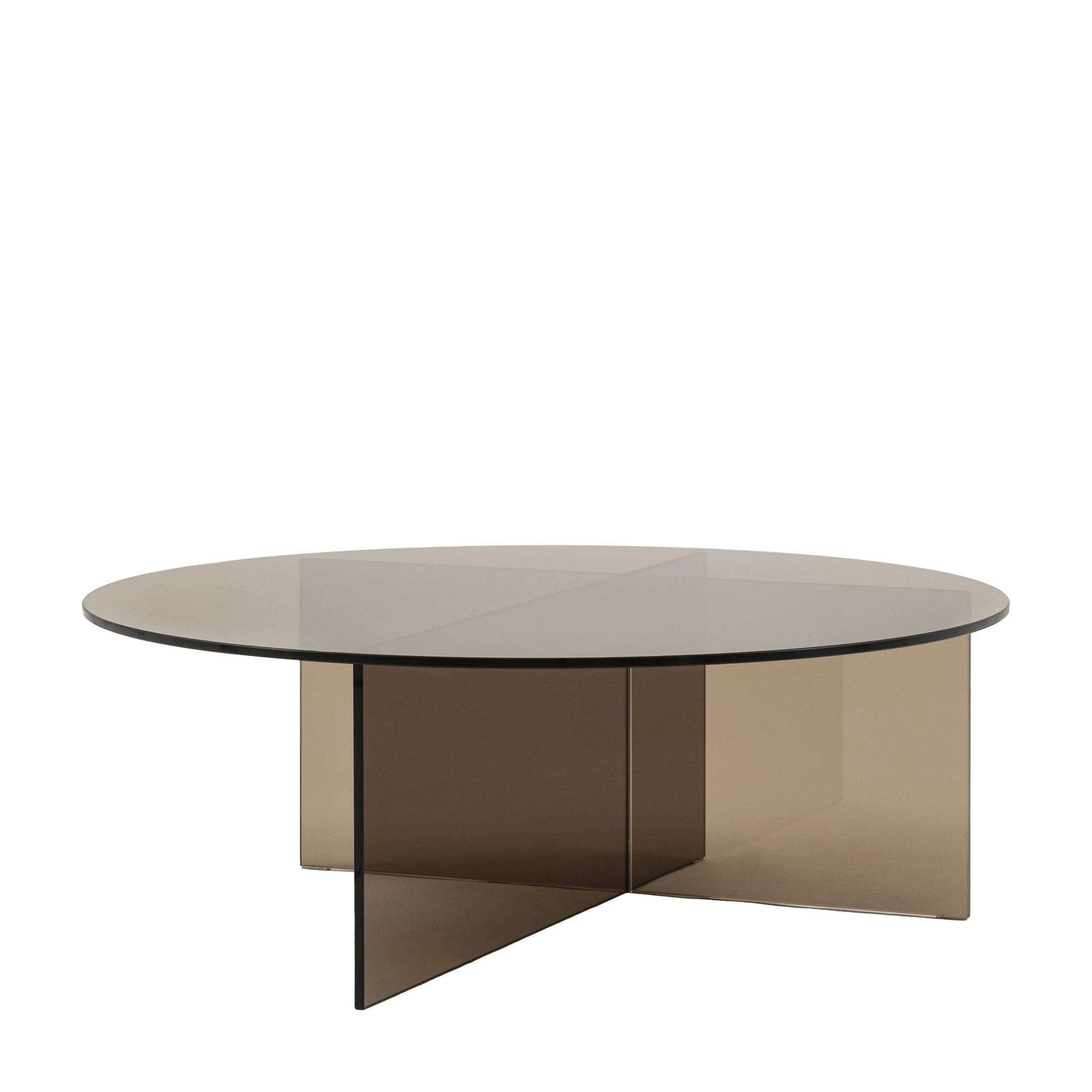 Vetrano Charcoal Glass Coffee Table