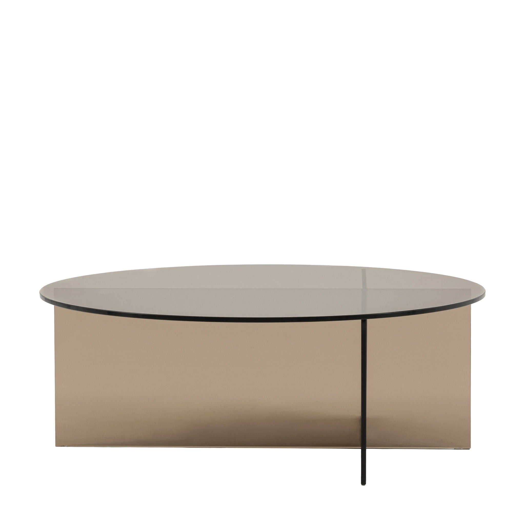 Vetrano Charcoal Glass Coffee Table