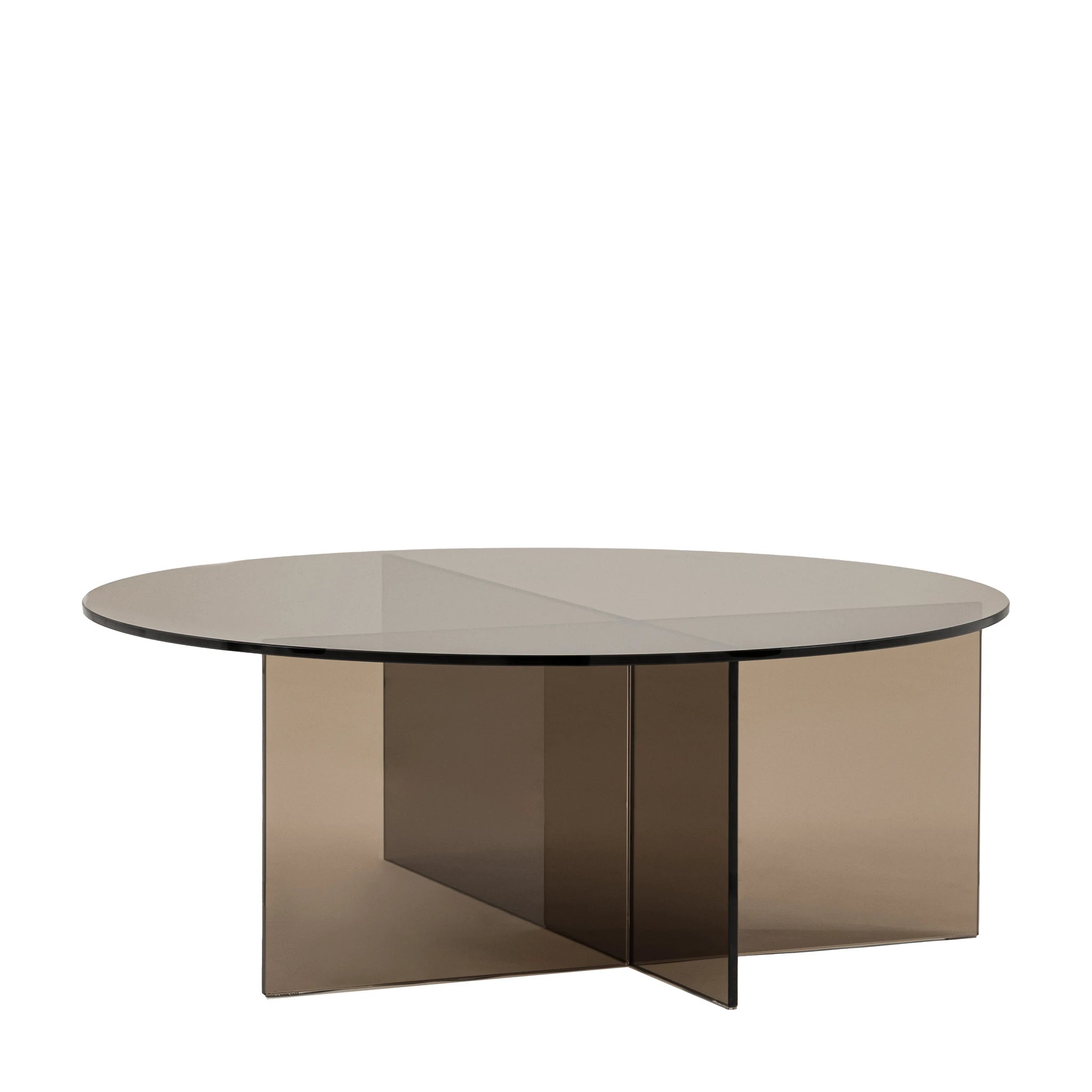 Vetrano Charcoal Glass Coffee Table