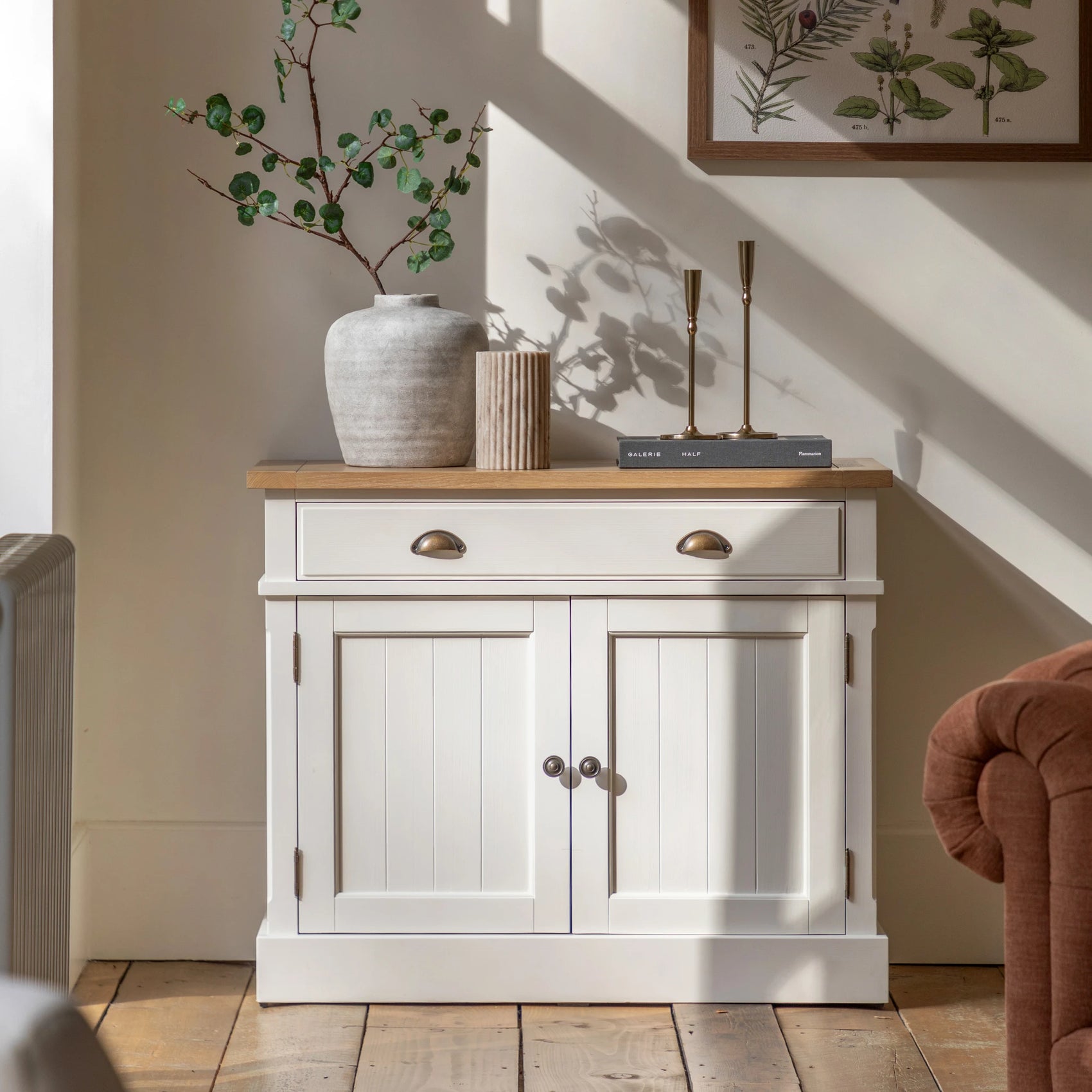 Radley White Oak Wood Sideboard Small