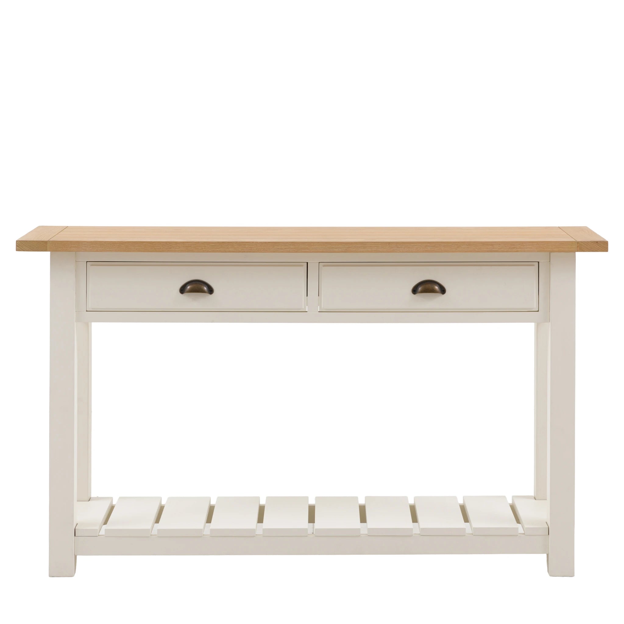 Radley White Oak Wood Console Table