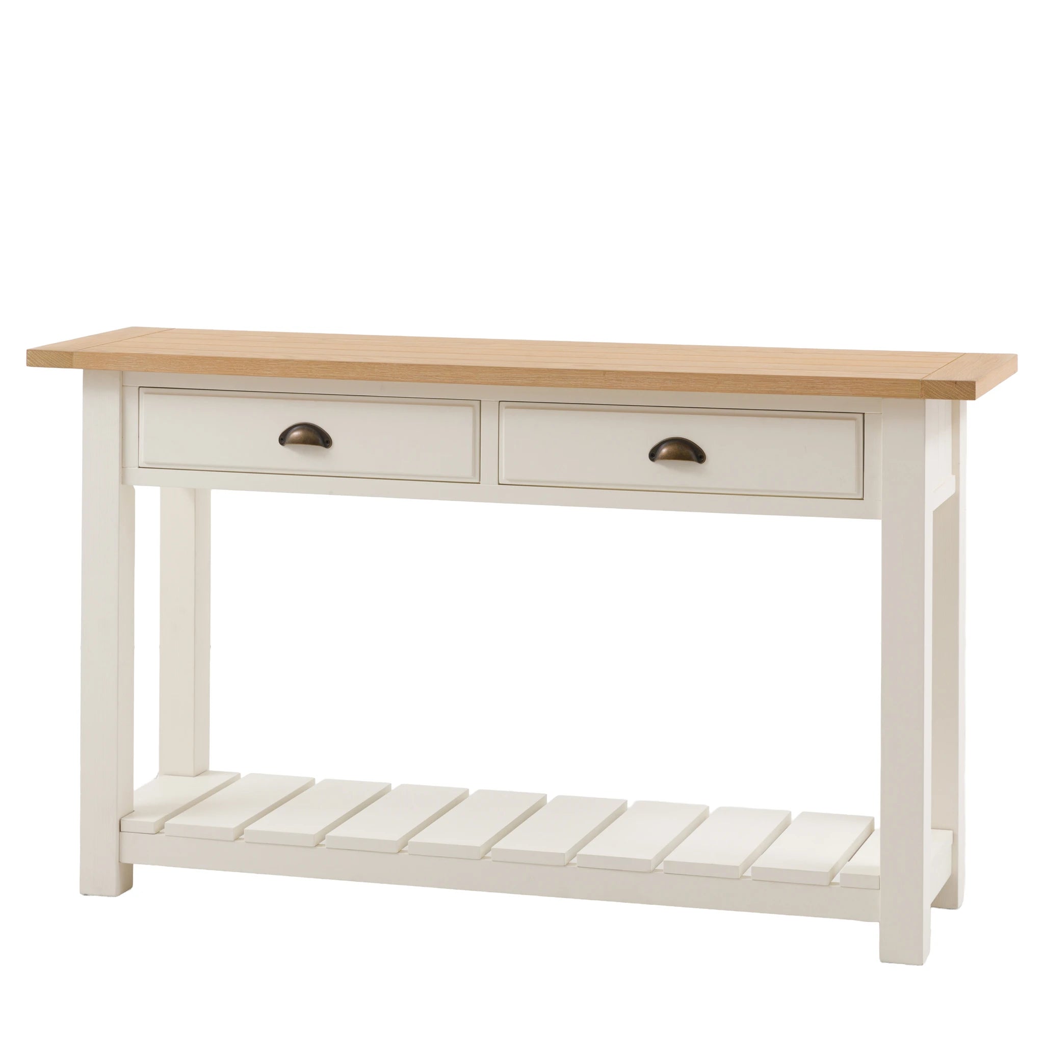 Radley White Oak Wood Console Table