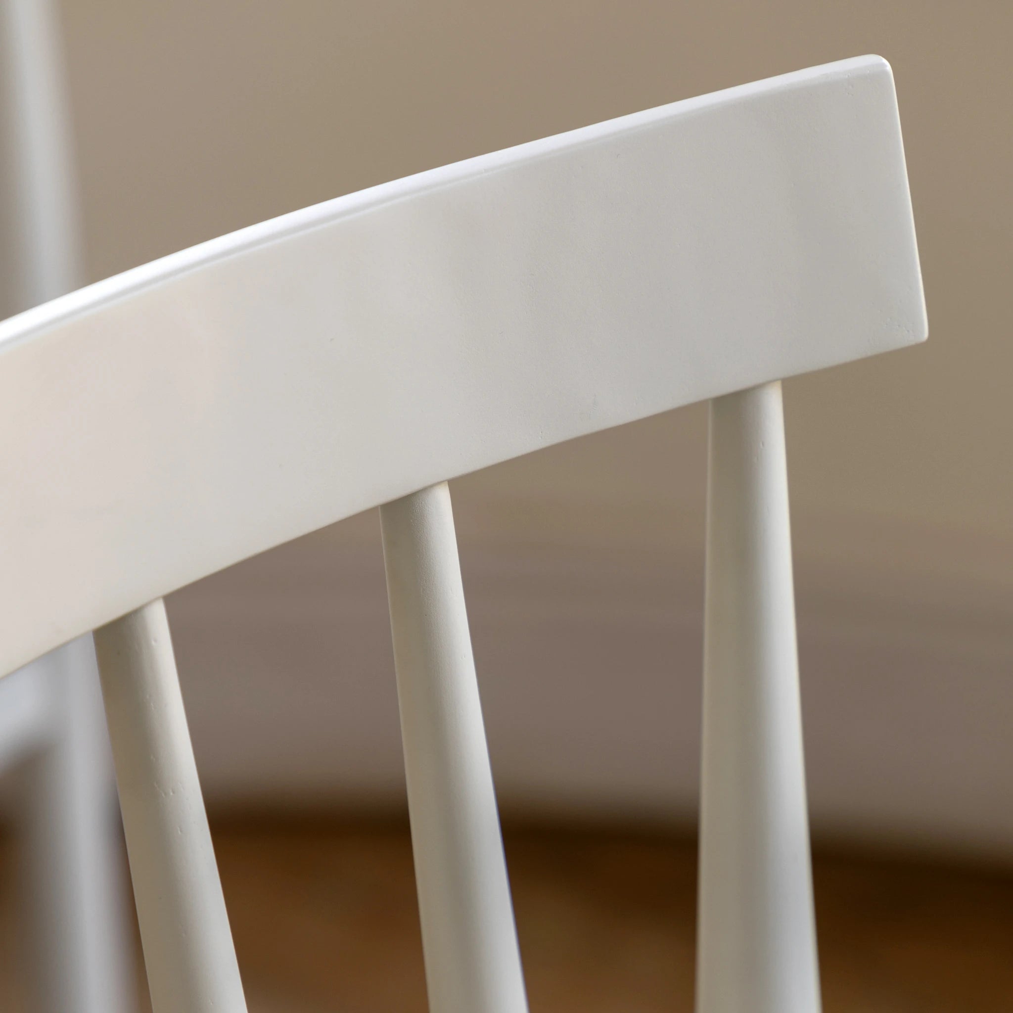 Set of 2 Radley White Oak Wood Upholstered Dining Chairs