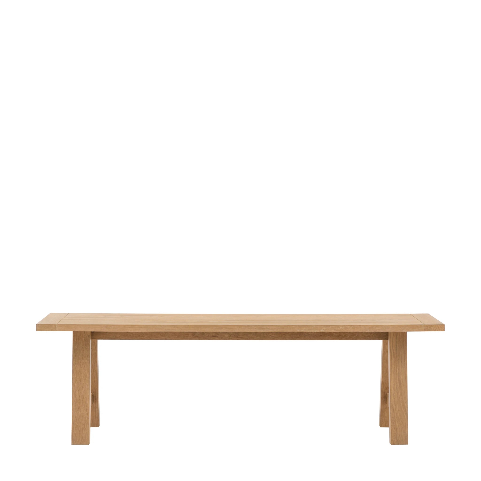 Radley Trestle Natural Oak Wood Dining Bench
