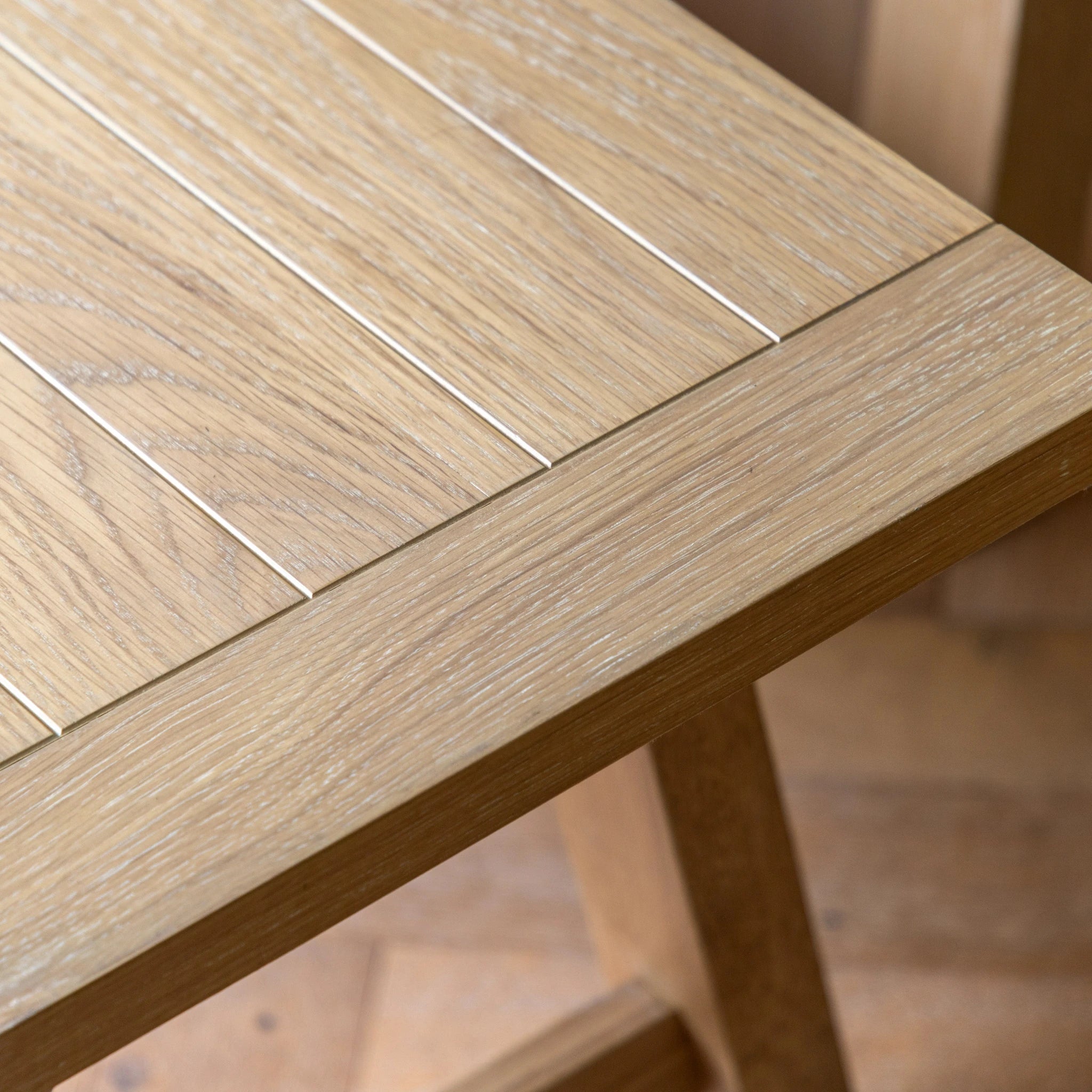 Radley Trestle Natural Oak Wood Dining Bench