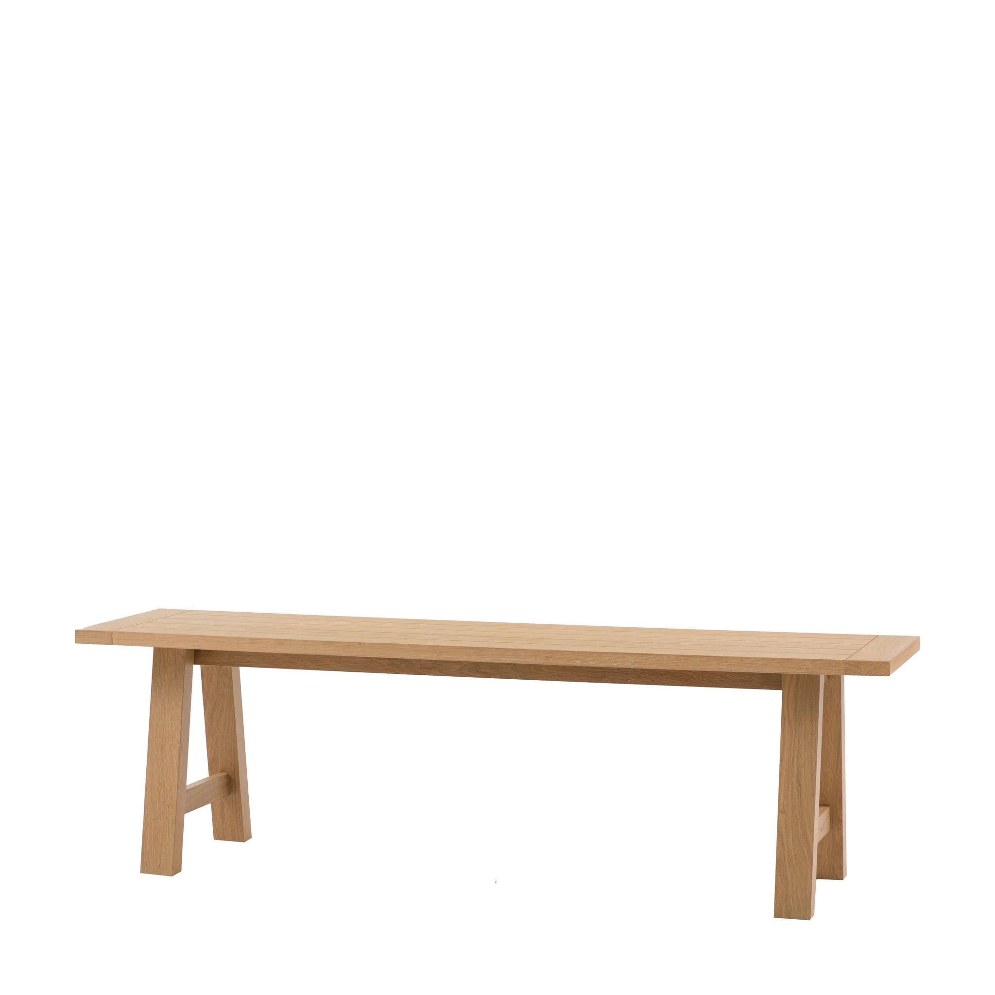 Radley Trestle Natural Oak Wood Dining Bench