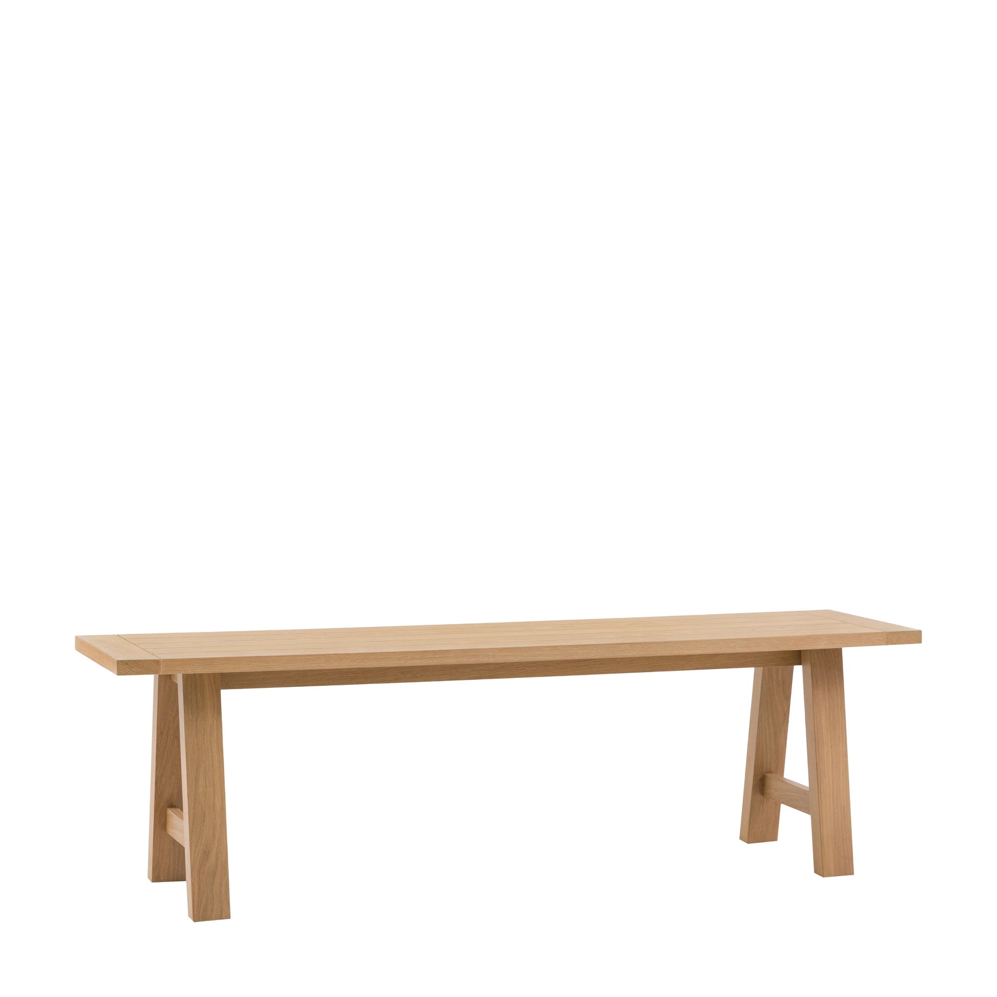 Radley Trestle Natural Oak Wood Dining Bench
