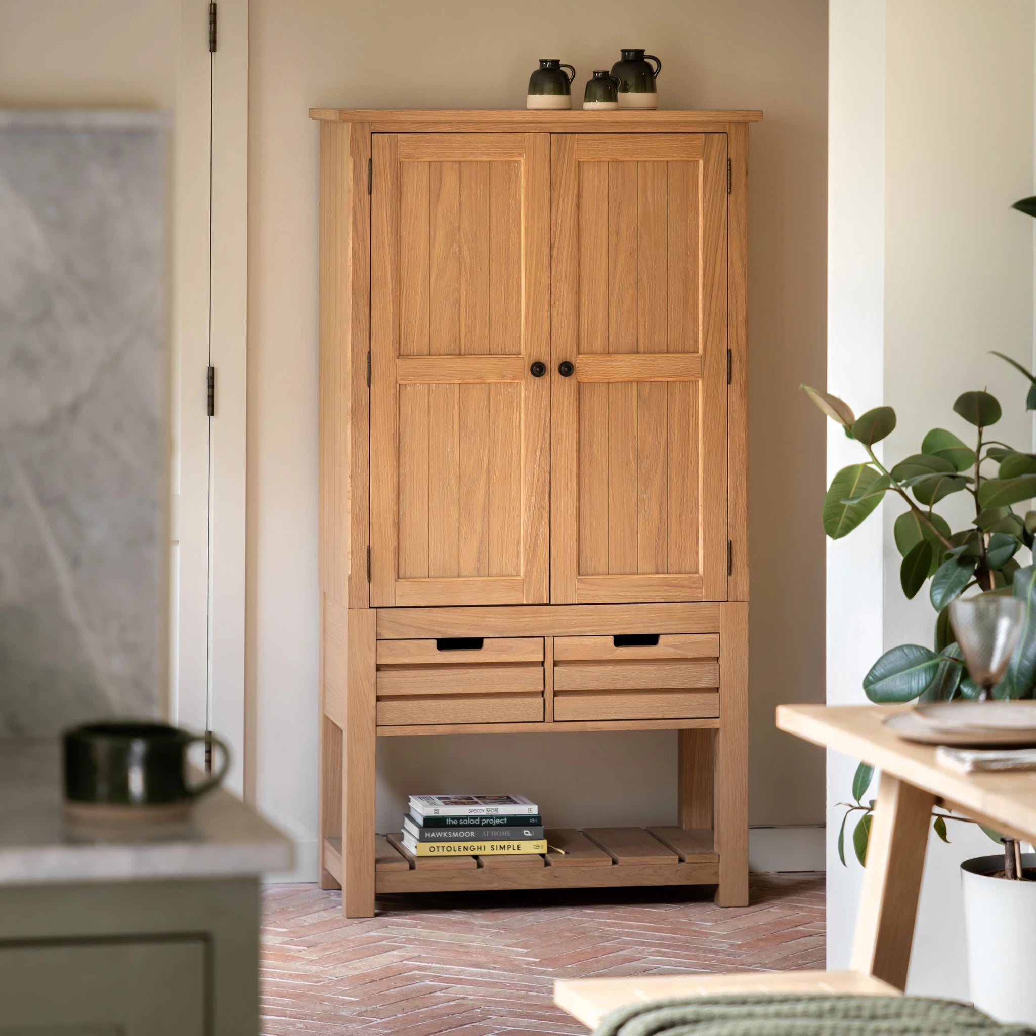 Radley Natural Wood Larder Cabinet
