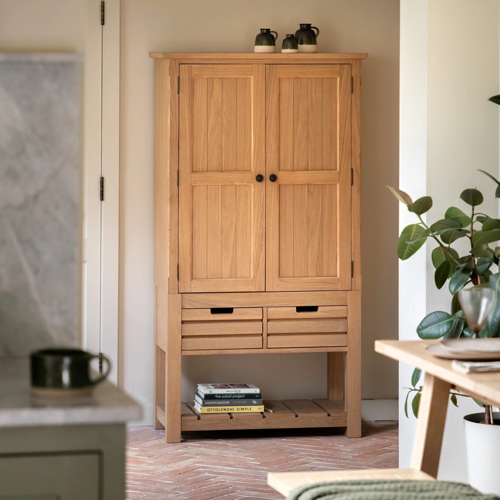 Radley Natural Wood Larder Cabinet