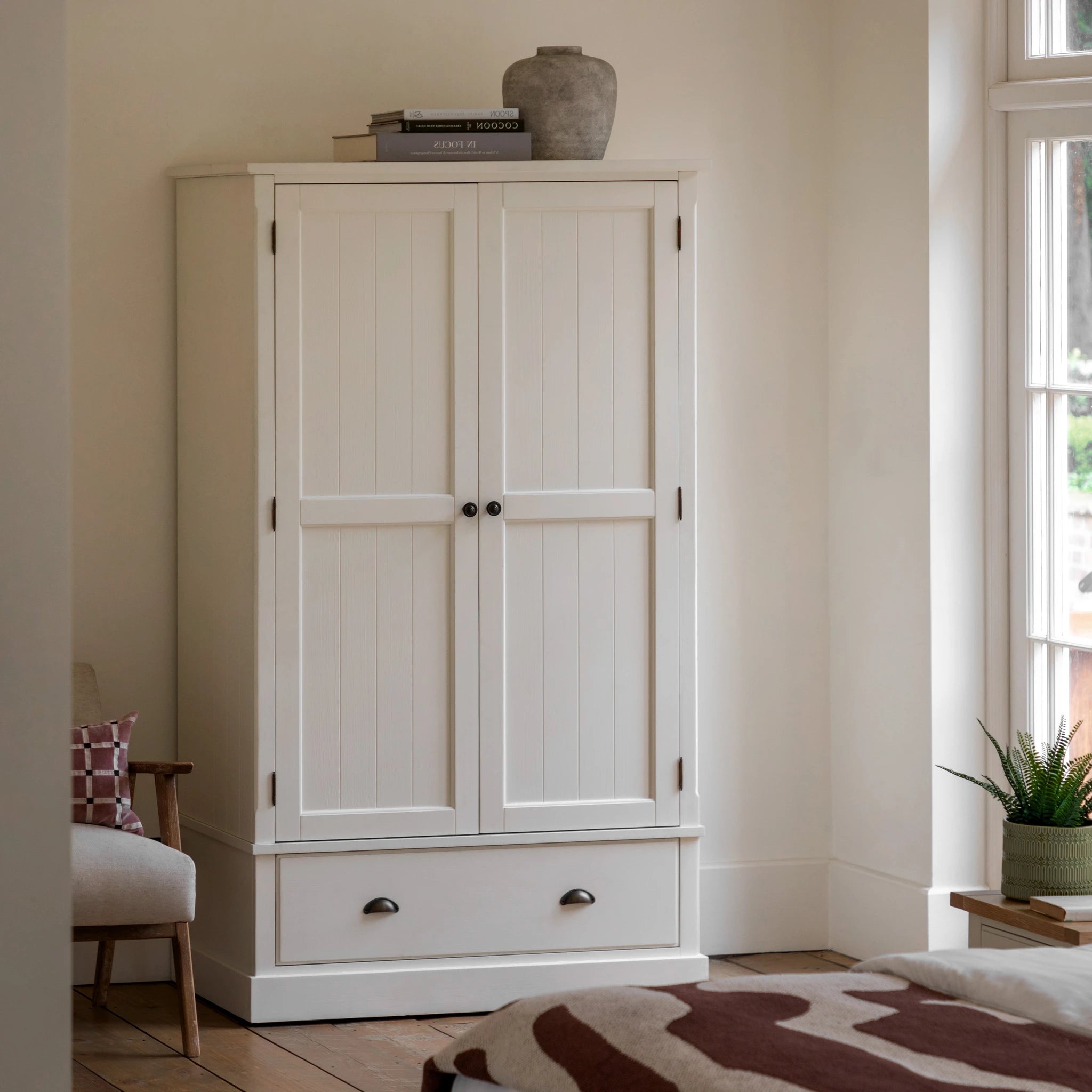 Radley White Wood Wardrobe