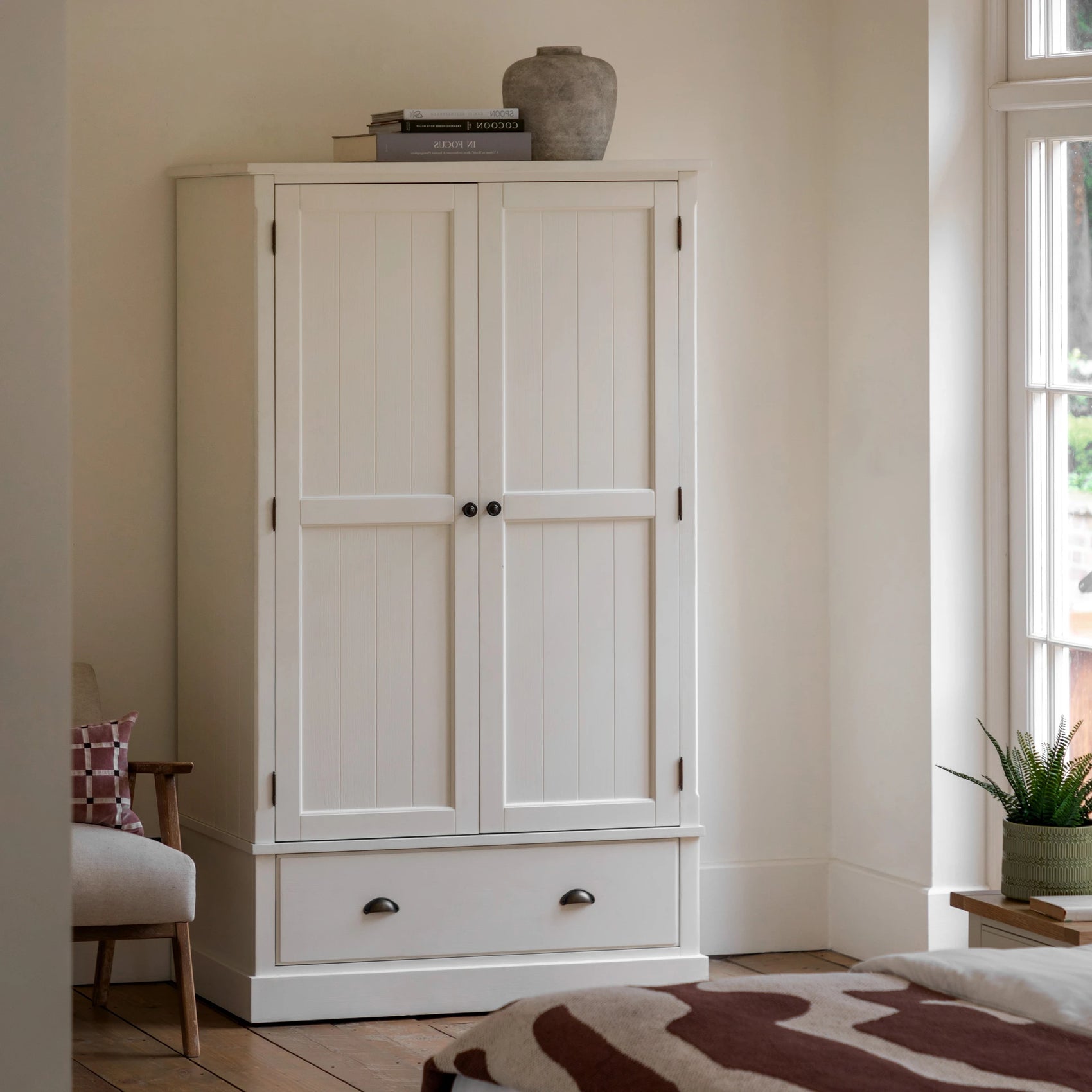 Radley White Wood Wardrobe