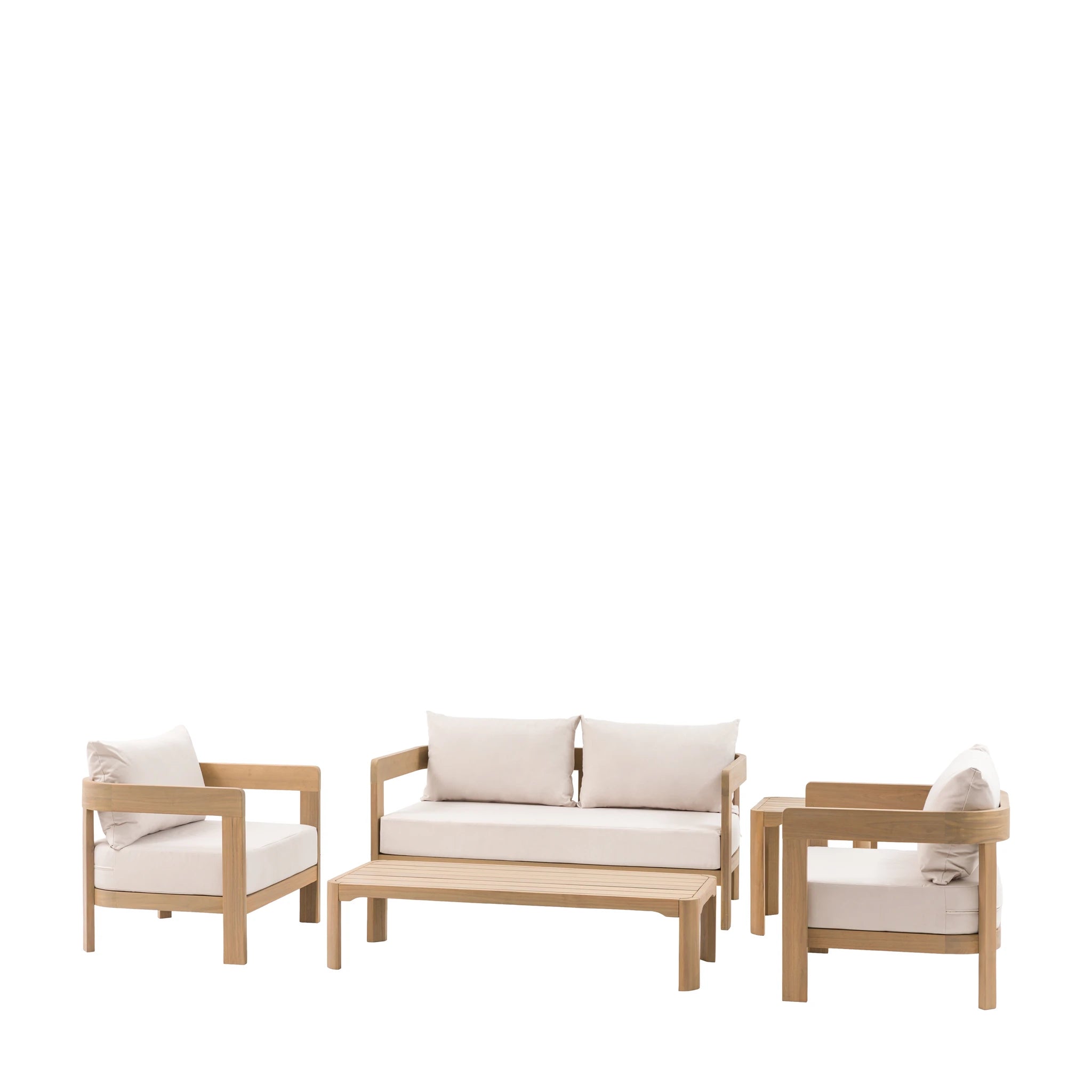 Maravela Natural Wood Outdoor Lounge Set