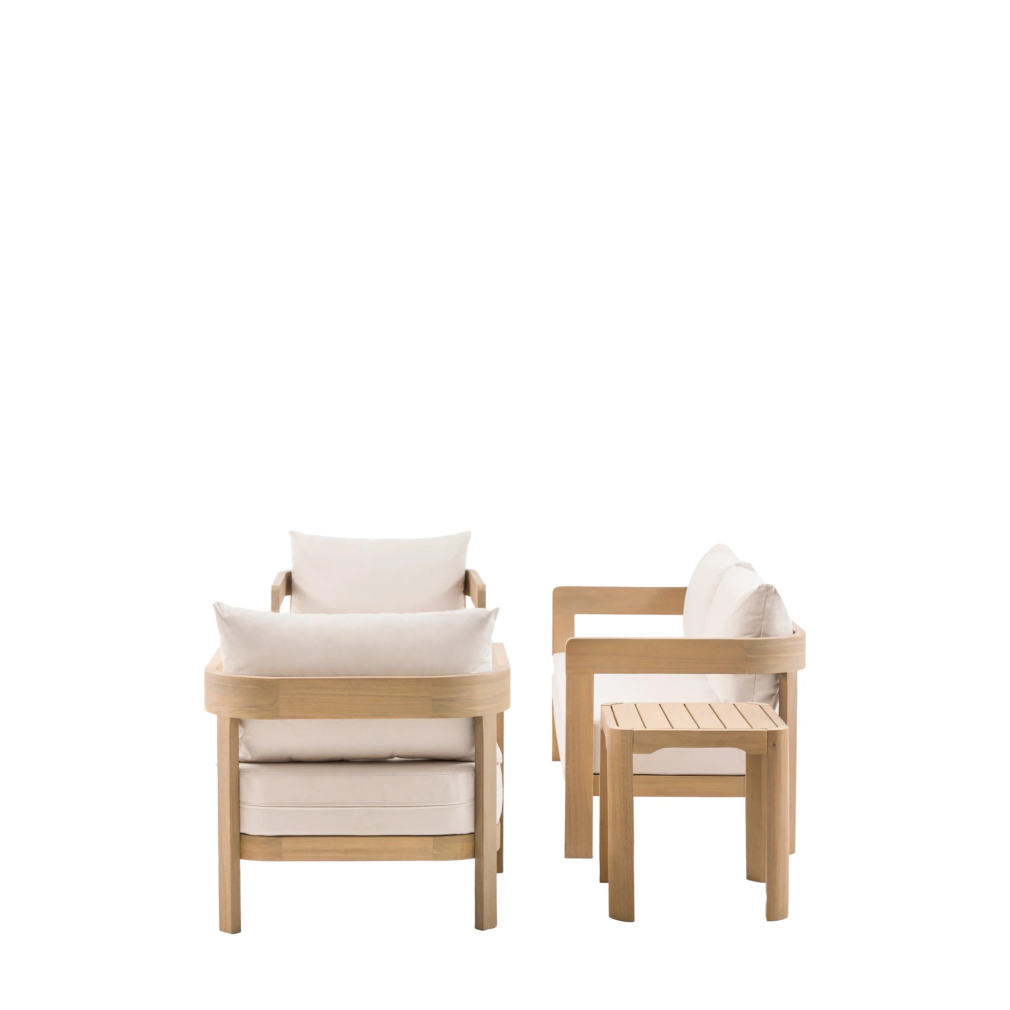 Maravela Natural Wood Outdoor Lounge Set