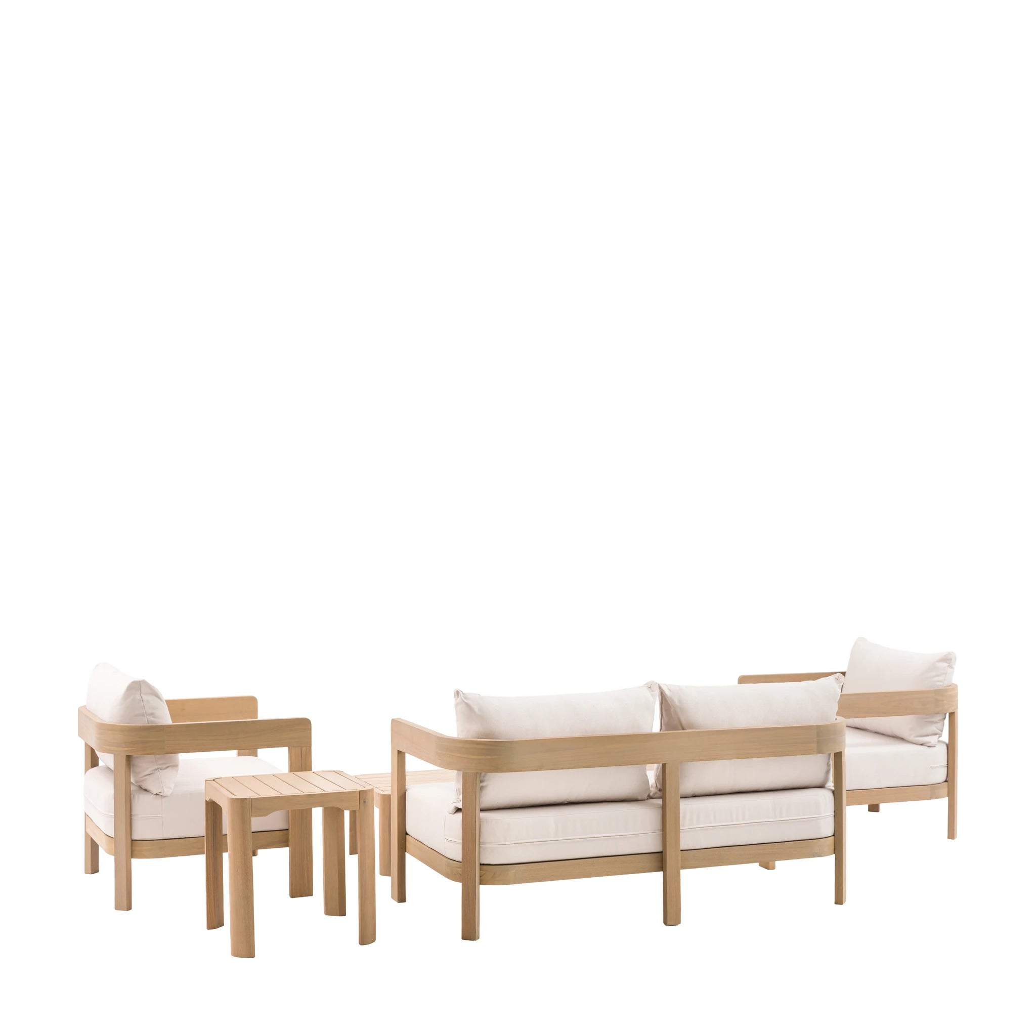 Maravela Natural Wood Outdoor Lounge Set