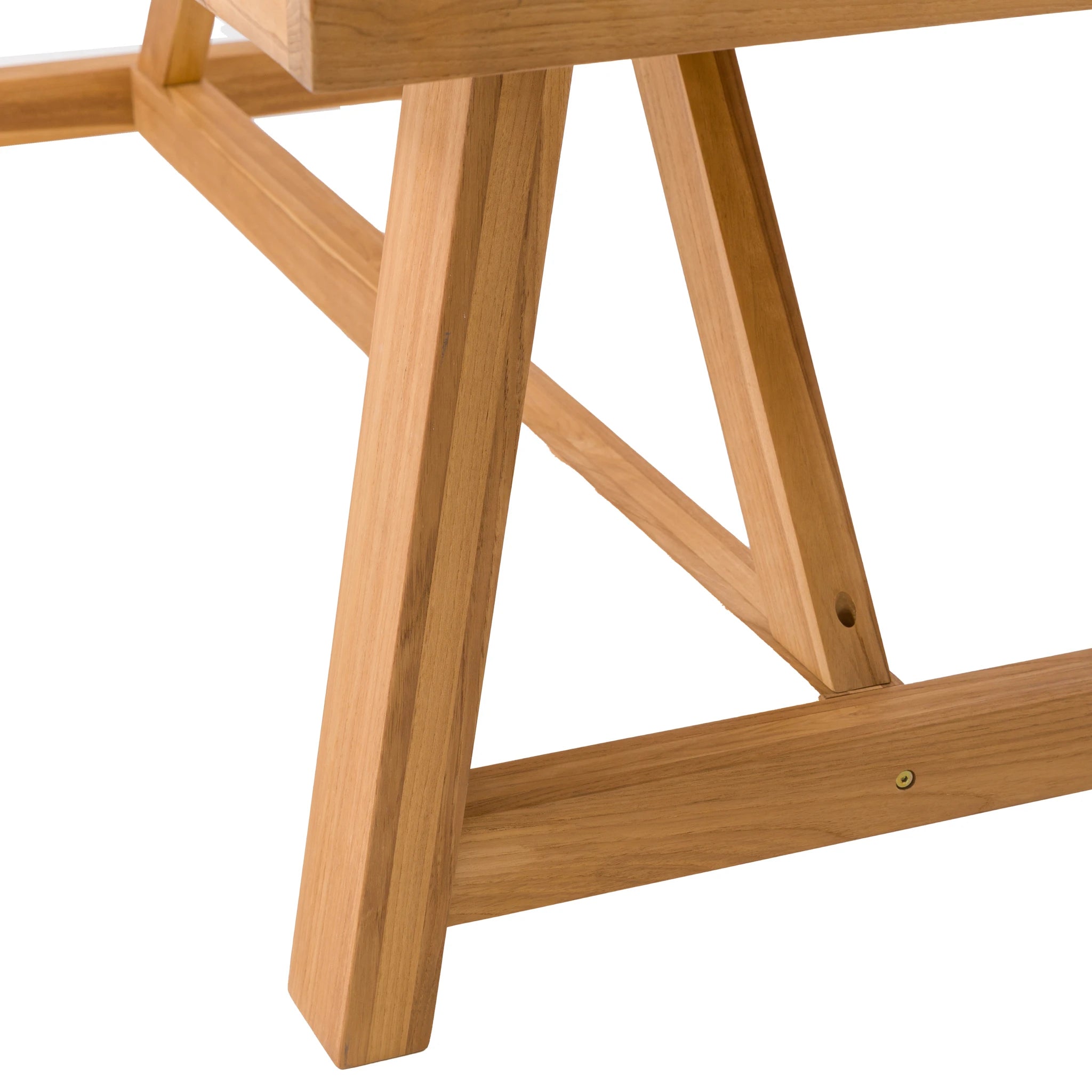 Rosehaven Rectangular Natural Wood Outdoor Dining Table 240x100cm