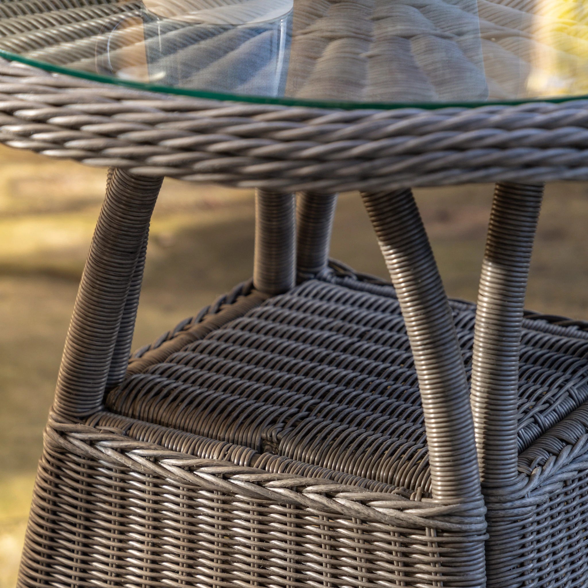 Romney Salt Spray Wicker Outdoor Bistro Set