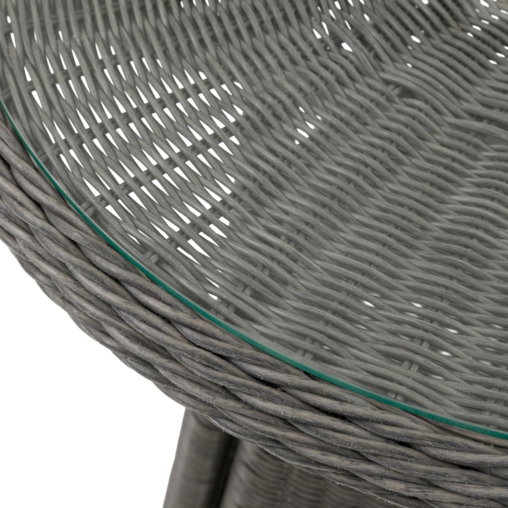 Romney Salt Spray Wicker Outdoor Bistro Set